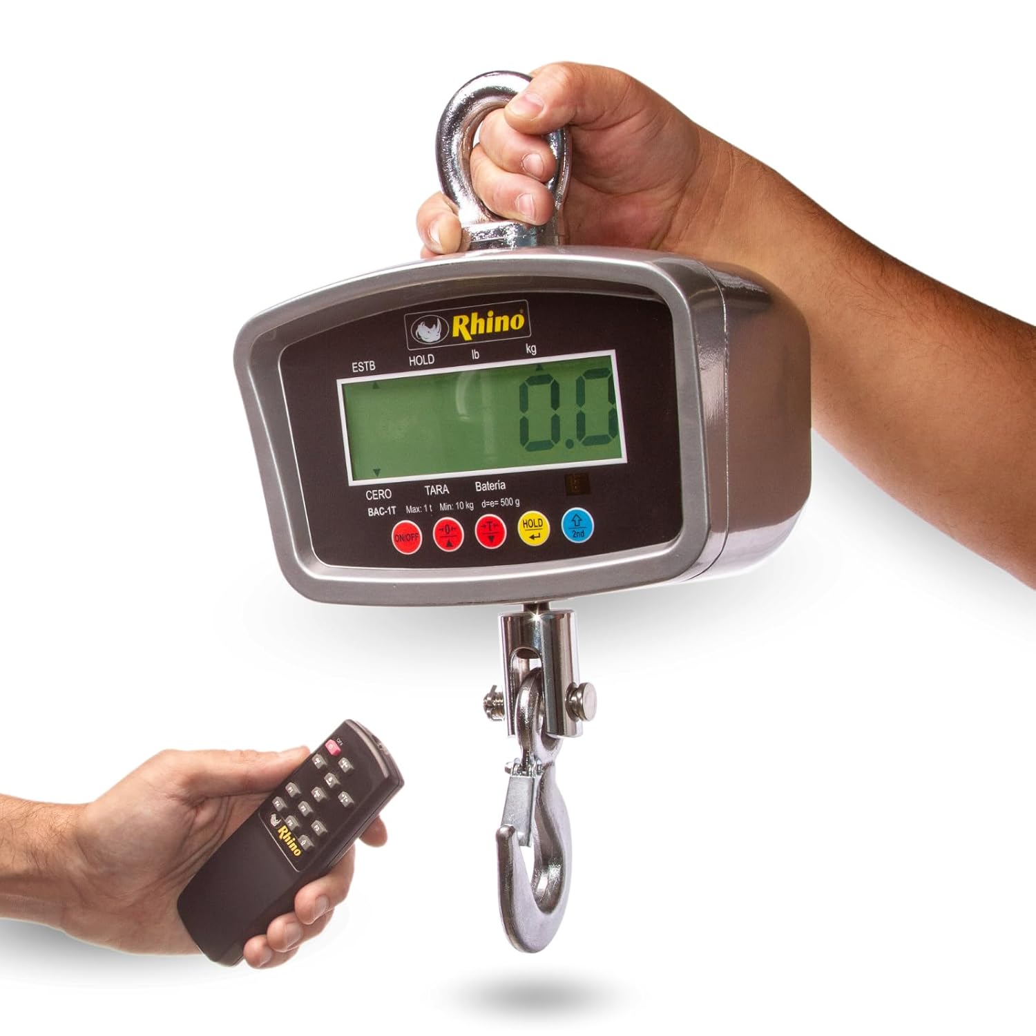 Báscula Electrónica Colgante 1,000 kg