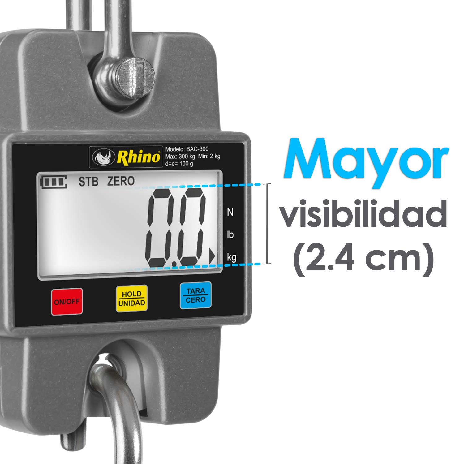 Báscula Electrónica Colgante 300 kg