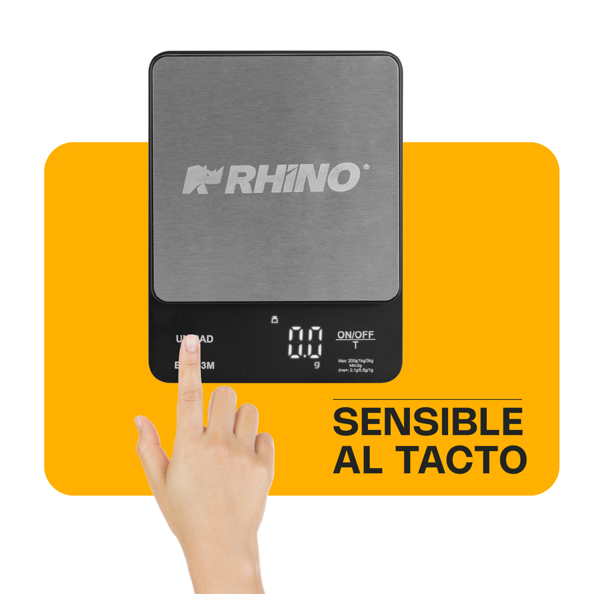 Báscula Digital de Precisión de 0.1 g con Capacidad de 3 kg