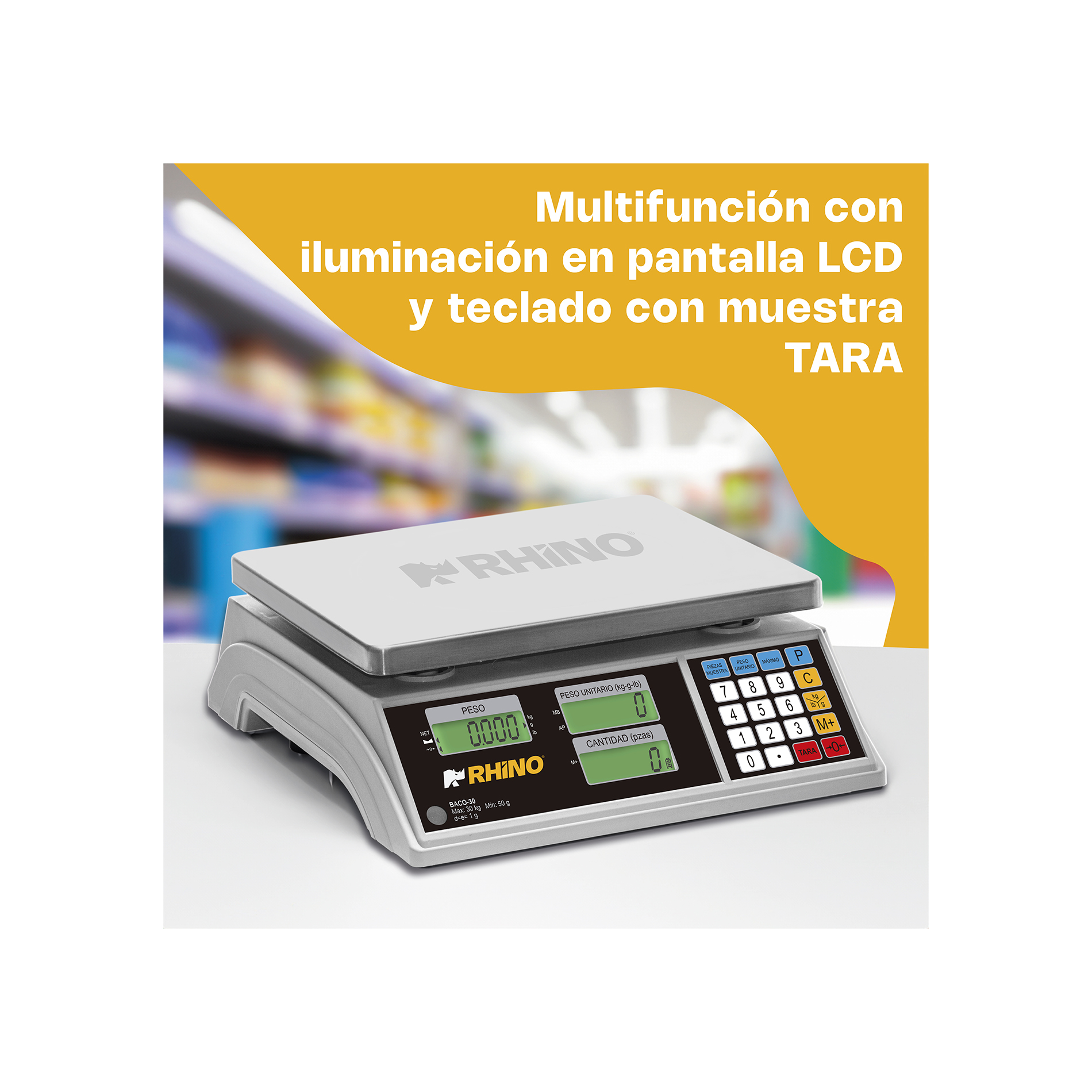 Báscula Electrónica Contadora 30 kg