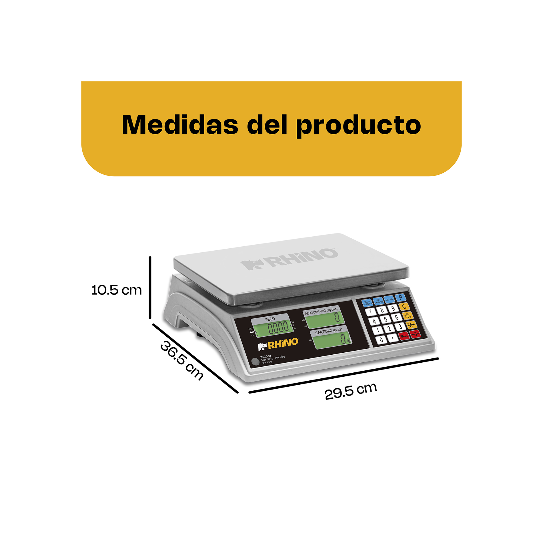 Báscula Electrónica Contadora 30 kg