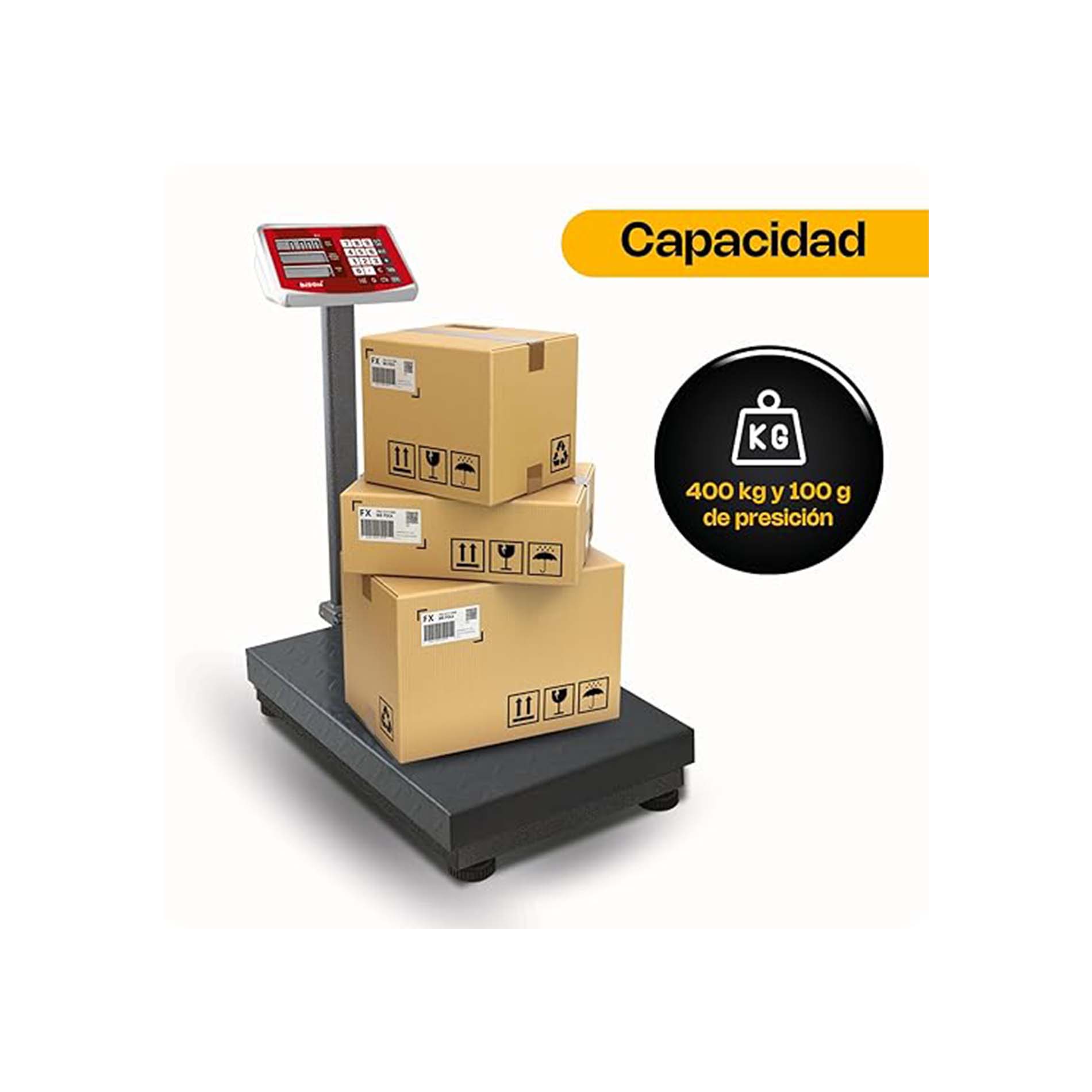 Báscula de Plataforma Plegable 400 kg