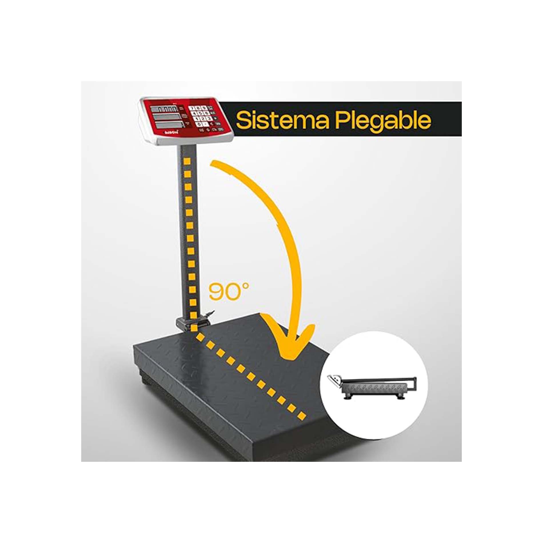 Báscula de Plataforma Plegable 400 kg
