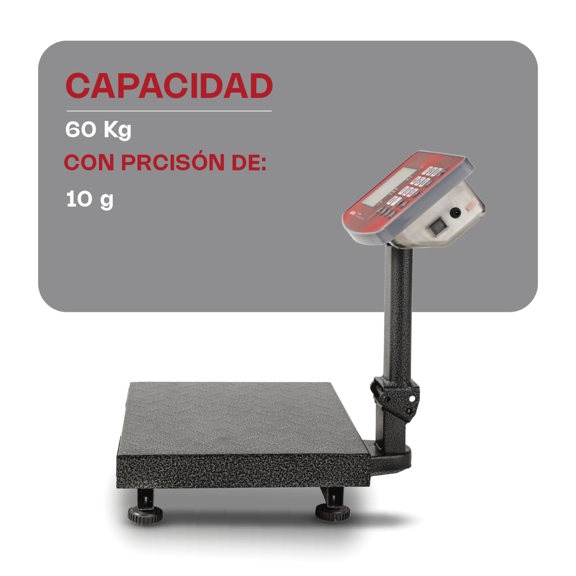 Báscula de Plataforma Plegable 60 kg