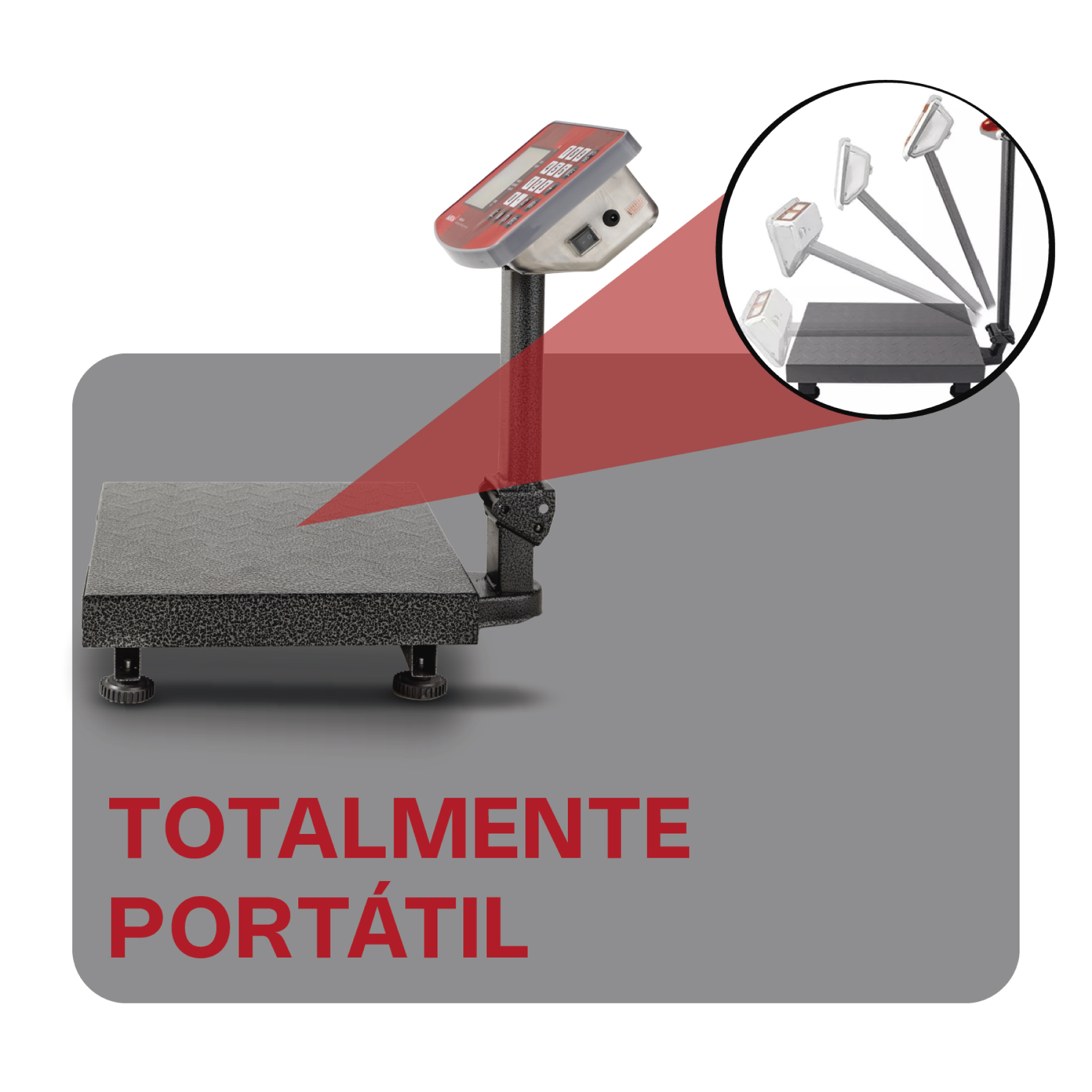 Báscula de Plataforma Plegable 60 kg