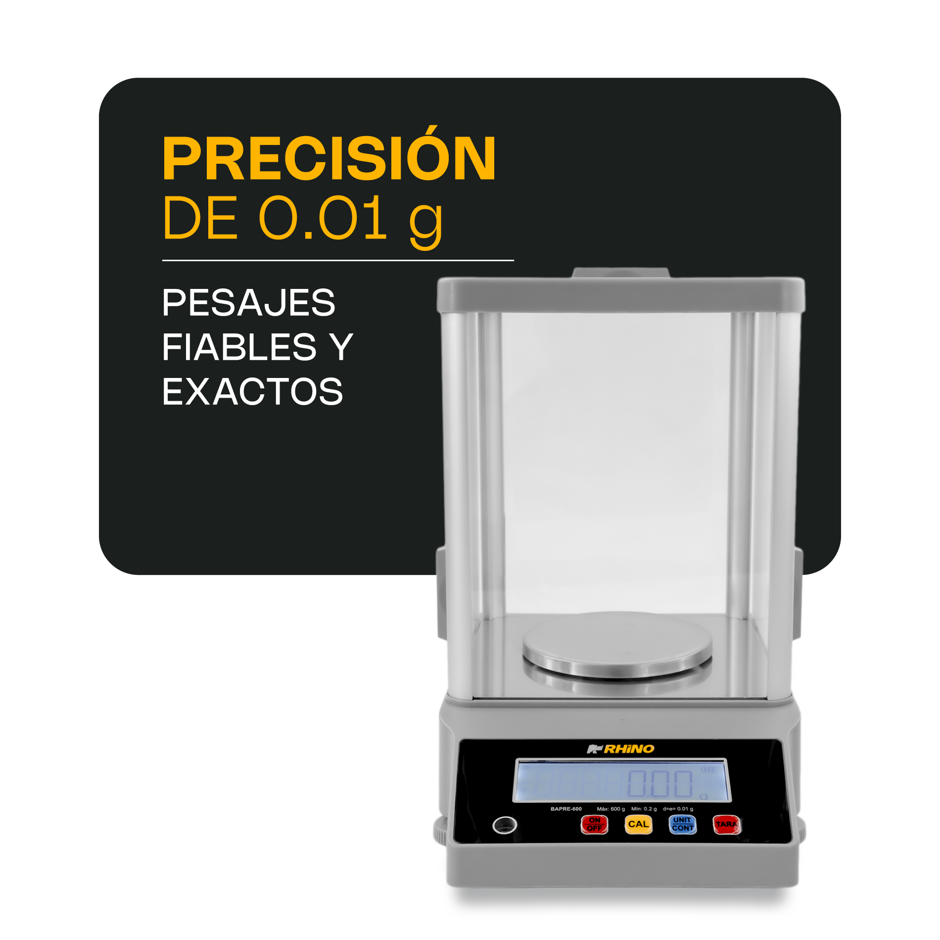 Báscula Electrónica de Precisión 600 g