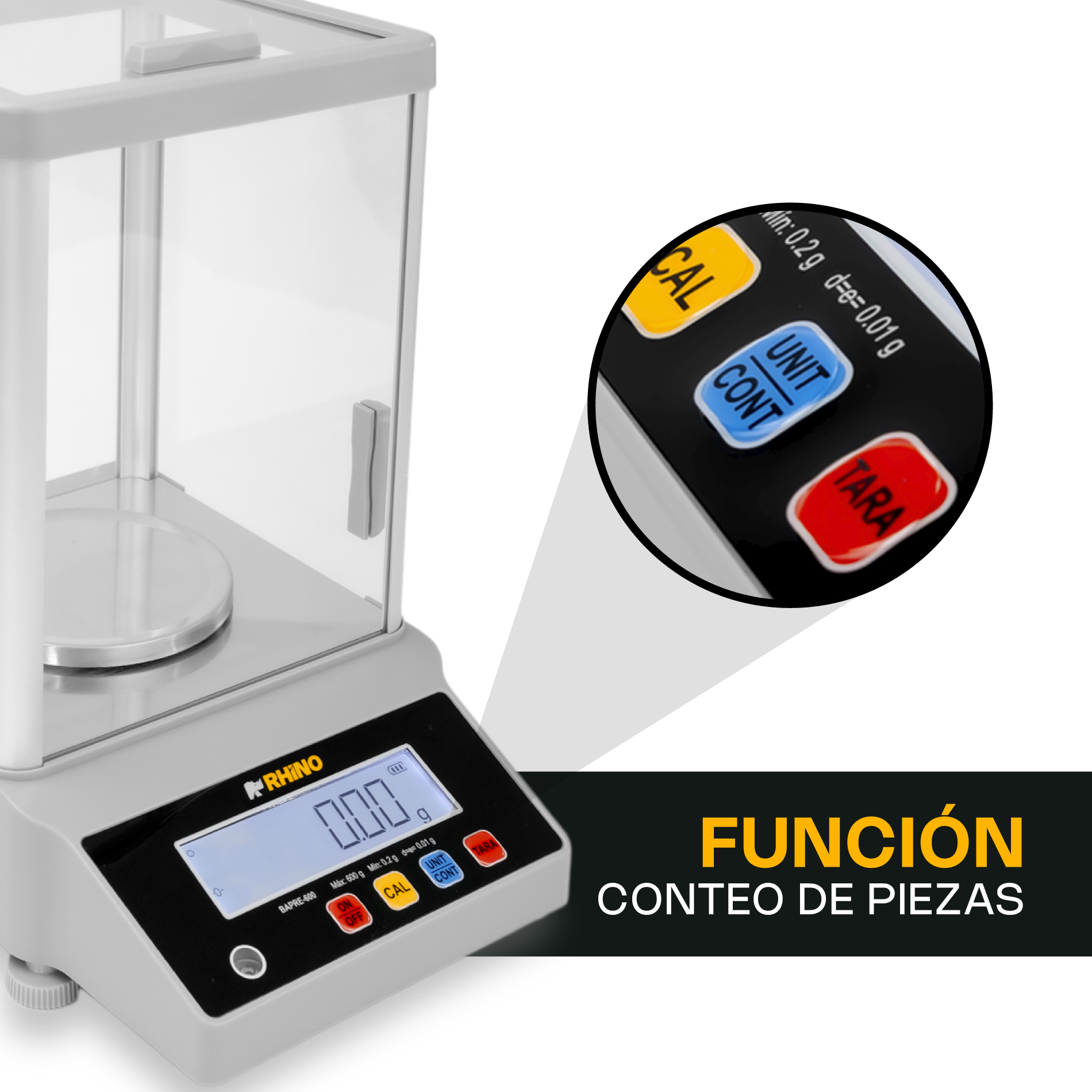 Báscula Electrónica de Precisión 600 g