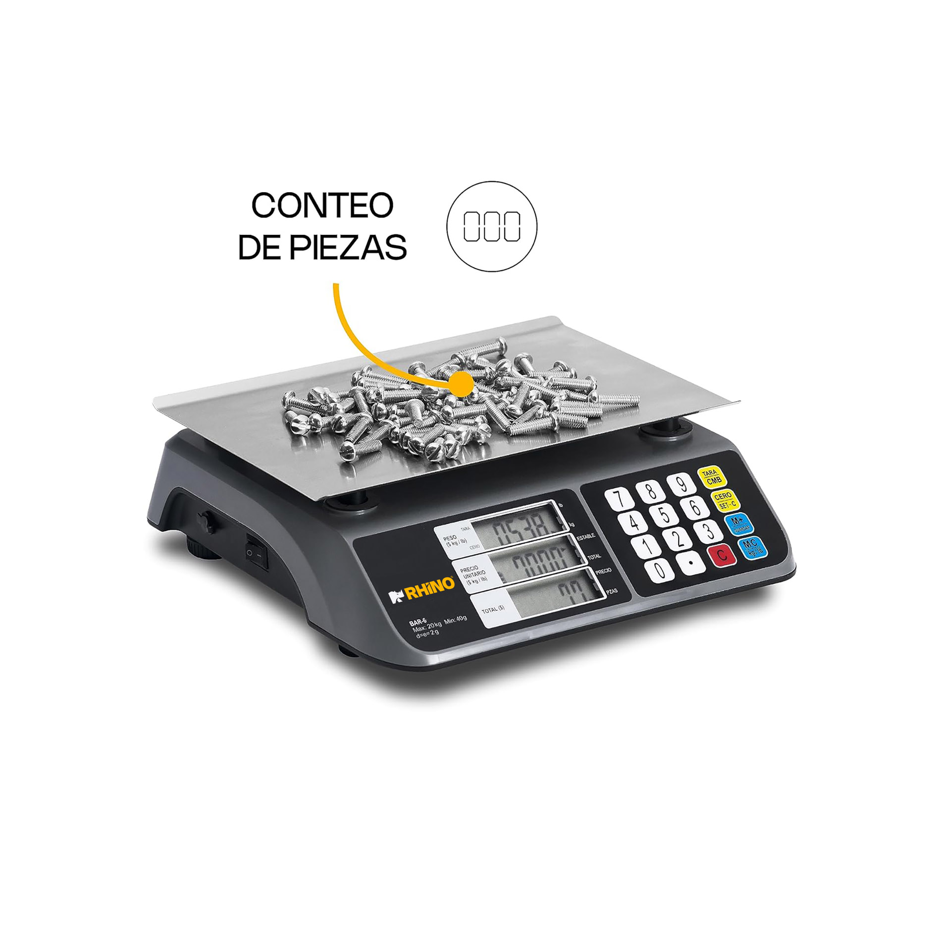 Báscula Electrónica Multifunciones 20 kg