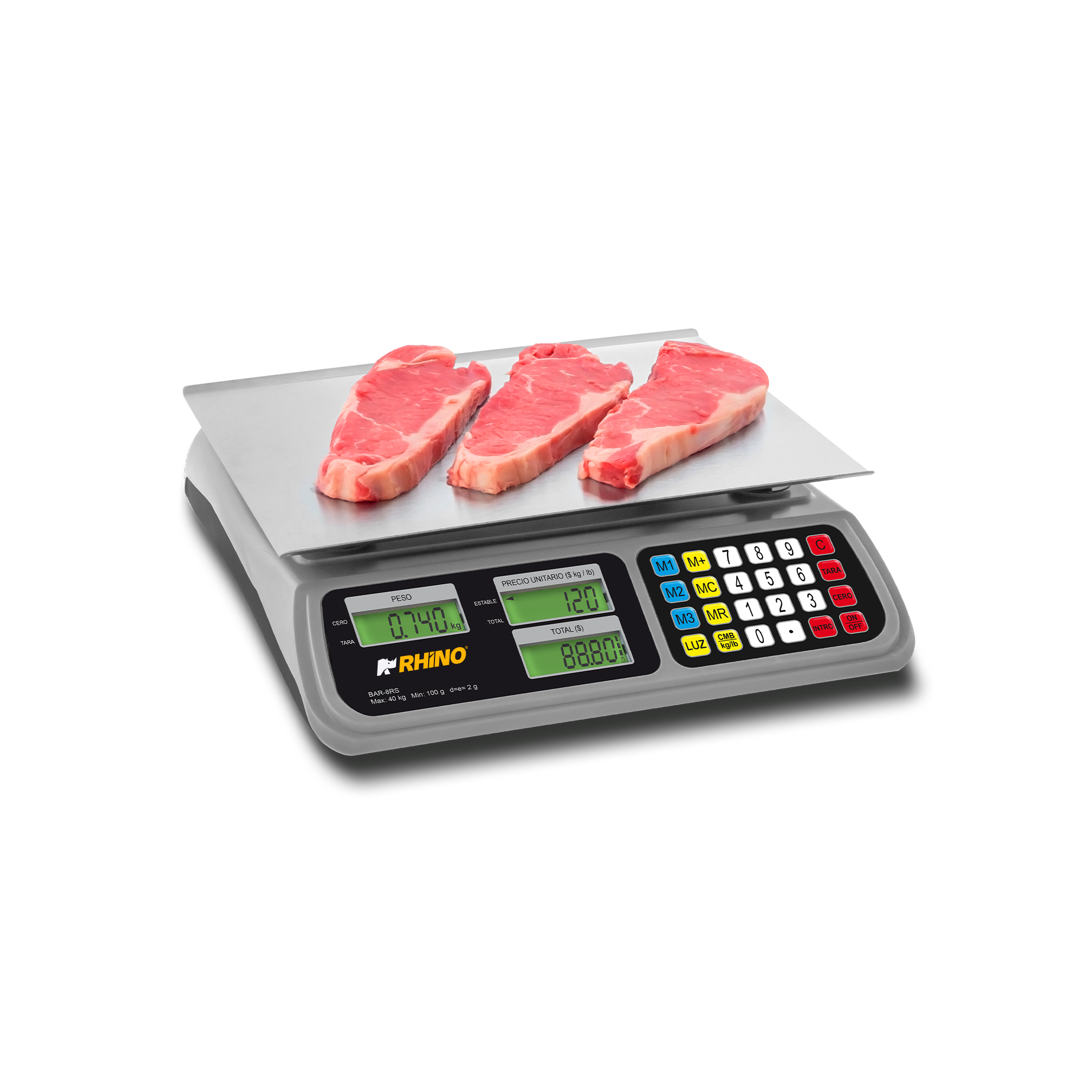 Báscula Electrónica Multifunciones con Puerto USB 40 kg