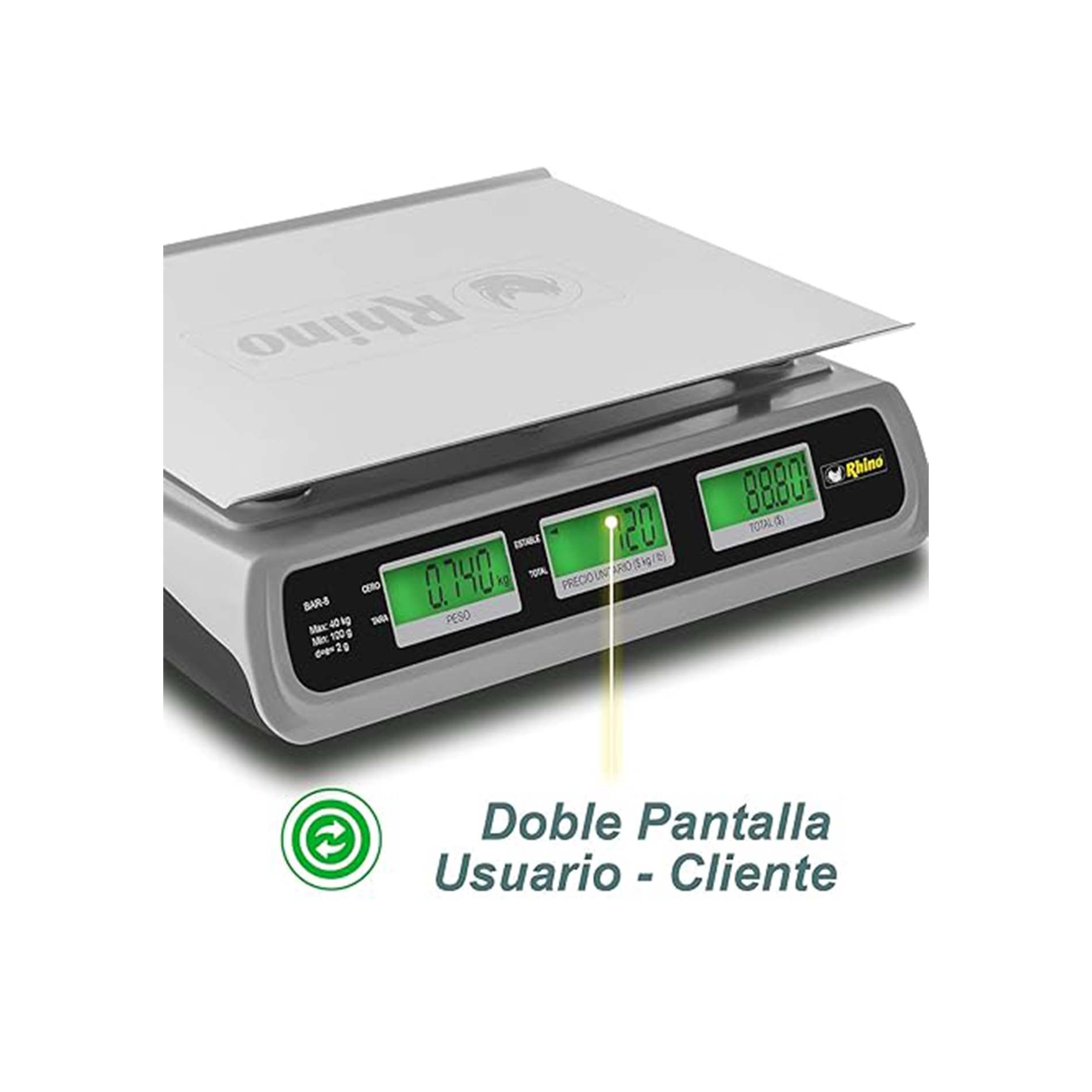 Báscula Electrónica Multifunciones 40 kg