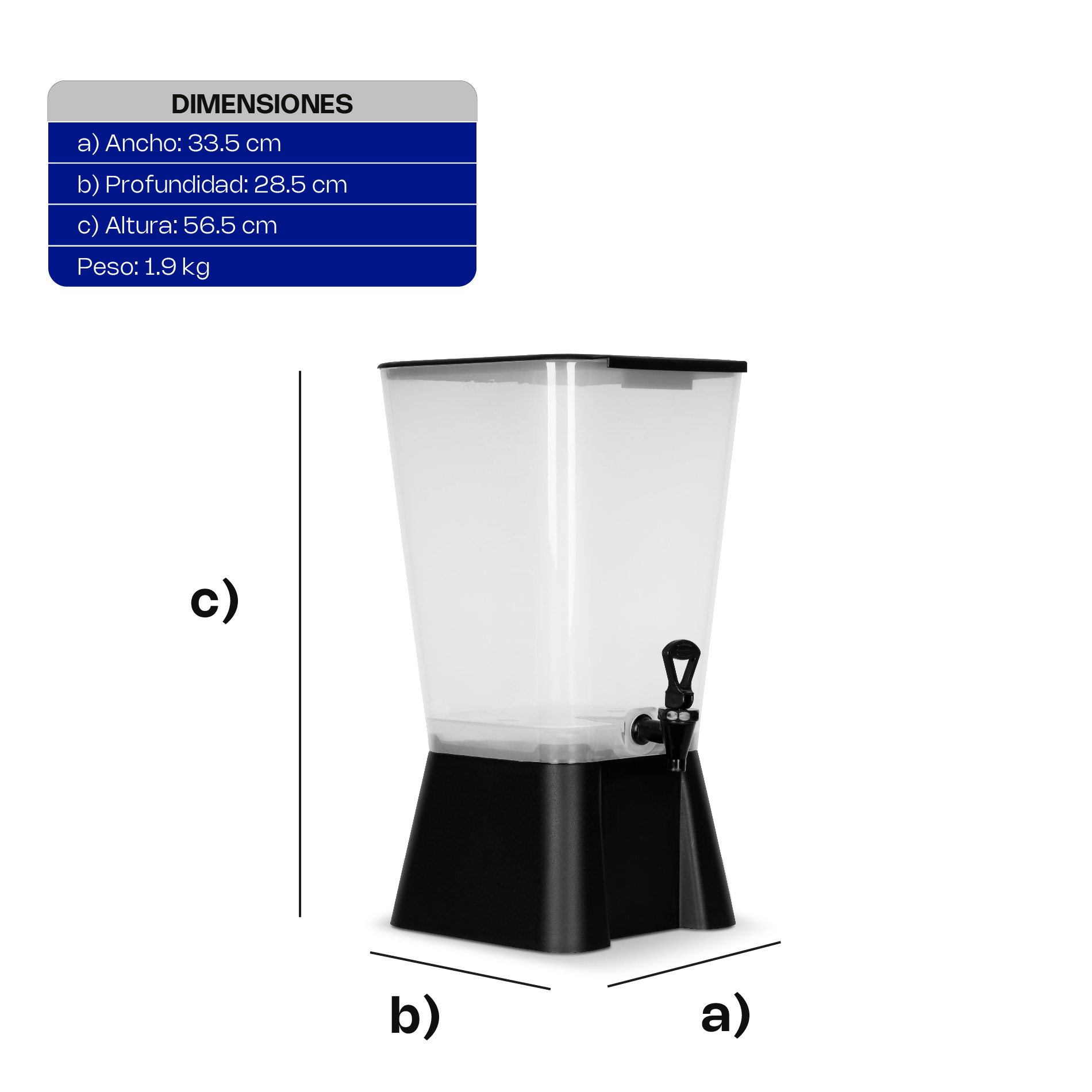 Dispensador de Bebidas 19 L