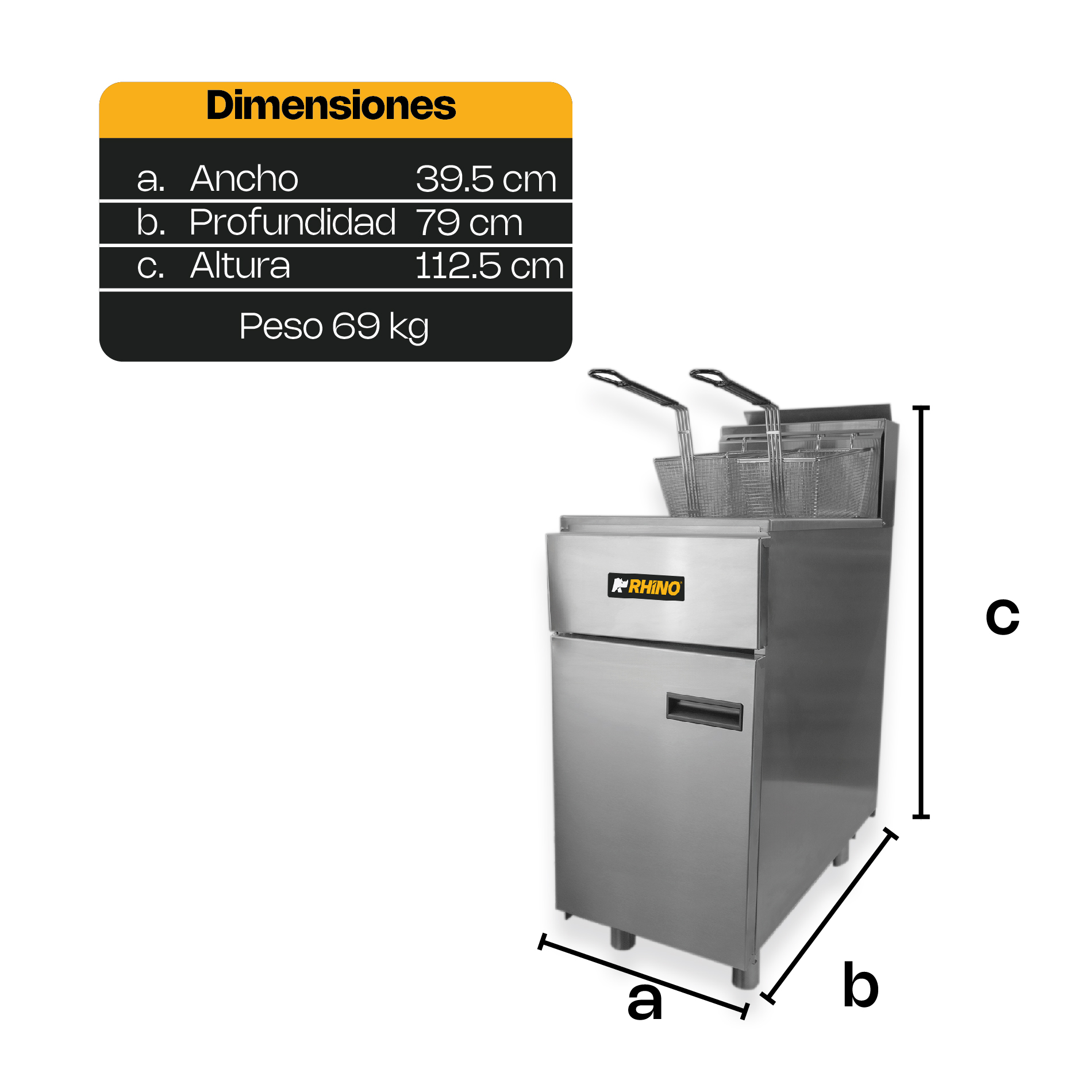 Freidora de Gas Propano 24 L