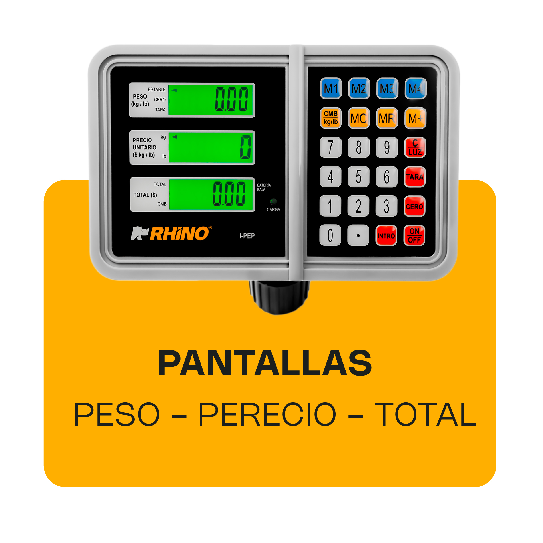 Indicador Peso, Precio y Total