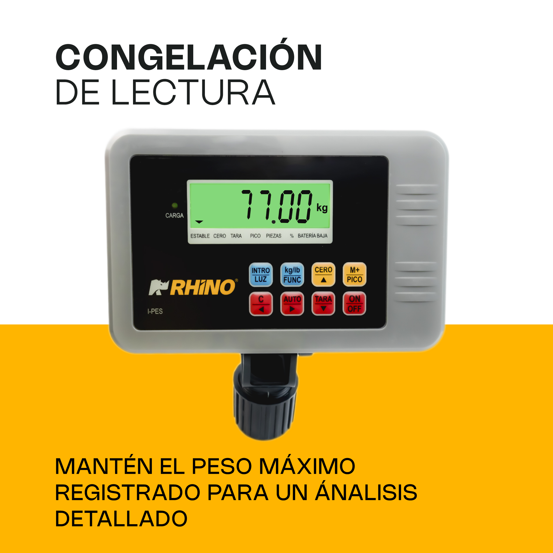 Indicador Peso y  Contador de Piezas