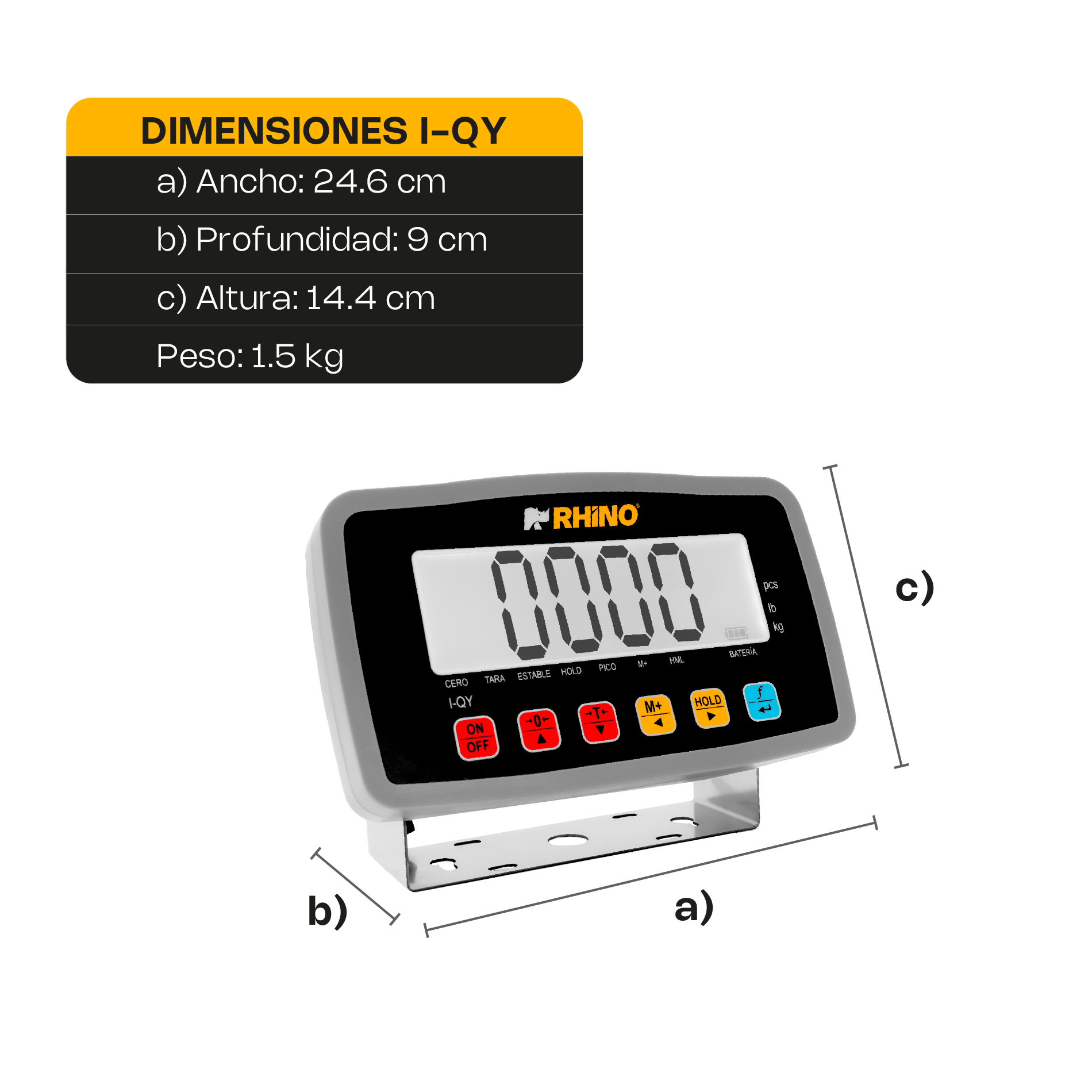 Indicador Peso, Contador y Pesaje de Animales