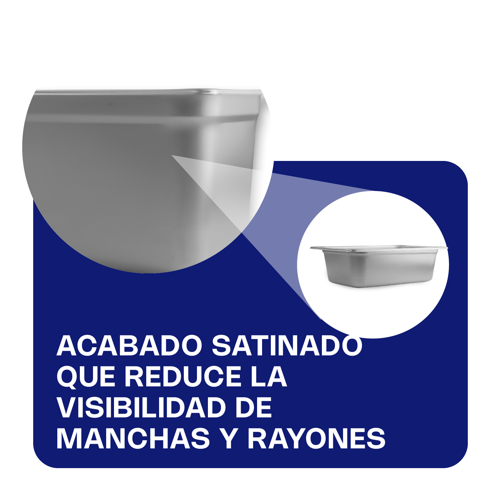 Inserto de Acero Inoxidable Cuarto 2.5"