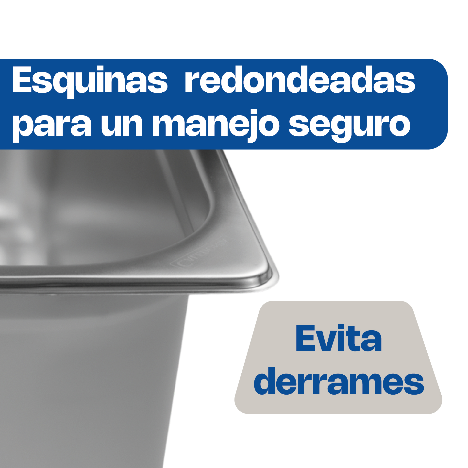 Inserto de Acero Inoxidable Entero 8"