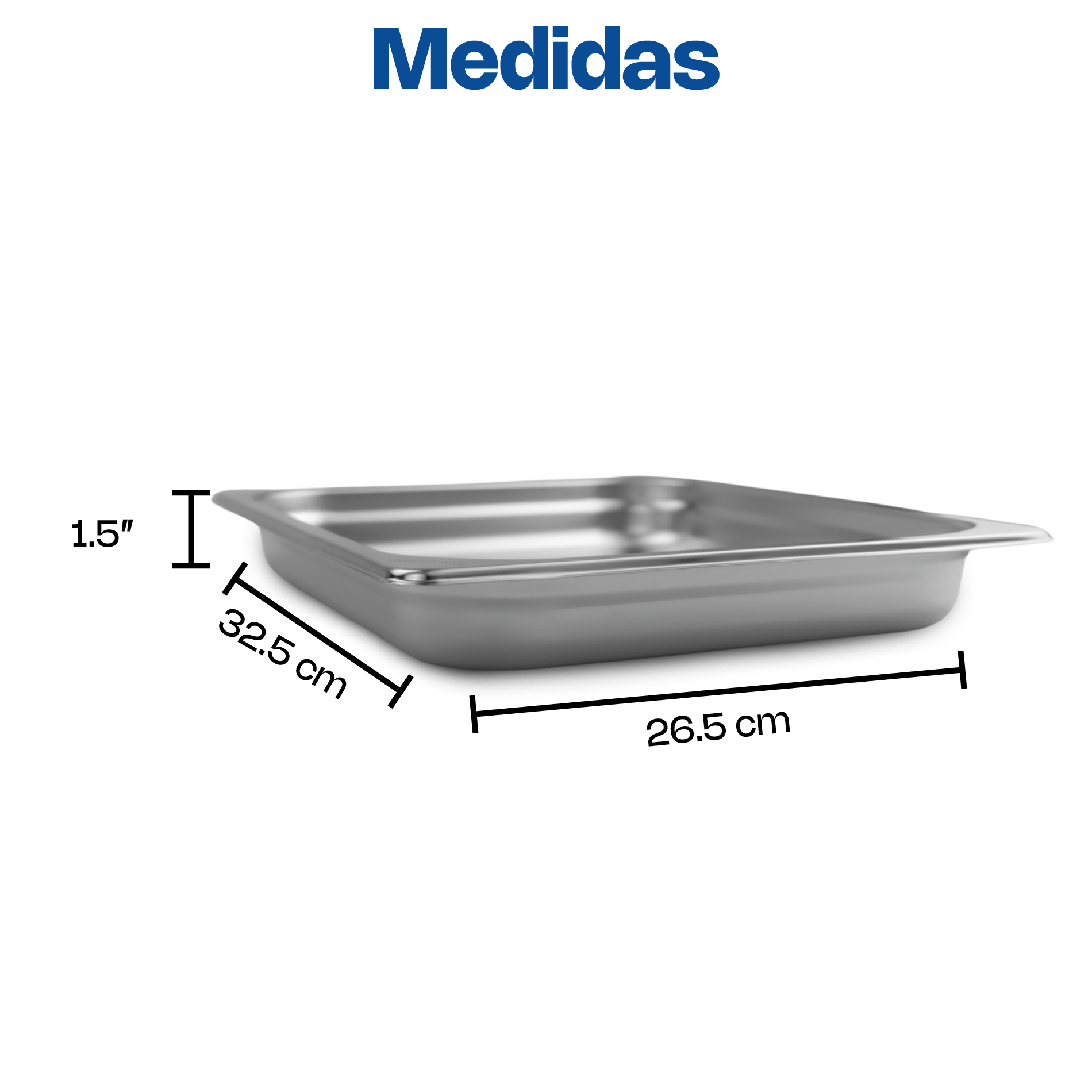 Inserto de Acero Inoxidable Medio 1.5"