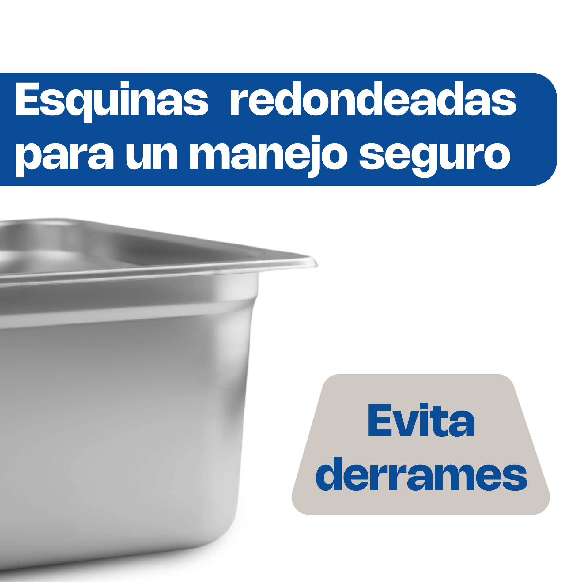 Inserto de Acero Inoxidable Medio 8"