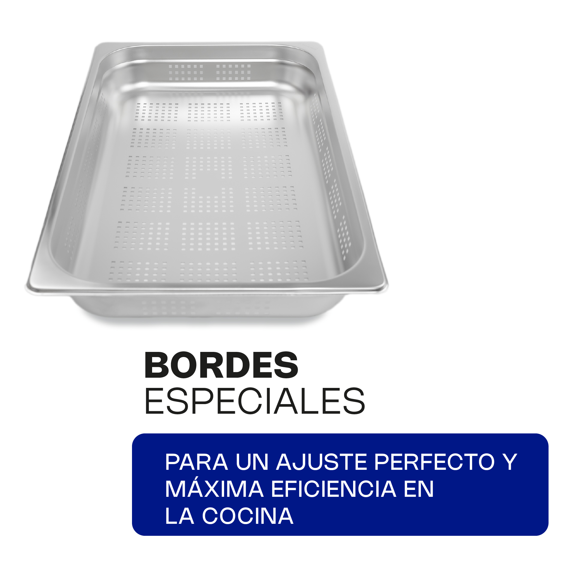 Inserto de Acero Inoxidable Perforado Entero 2.5"