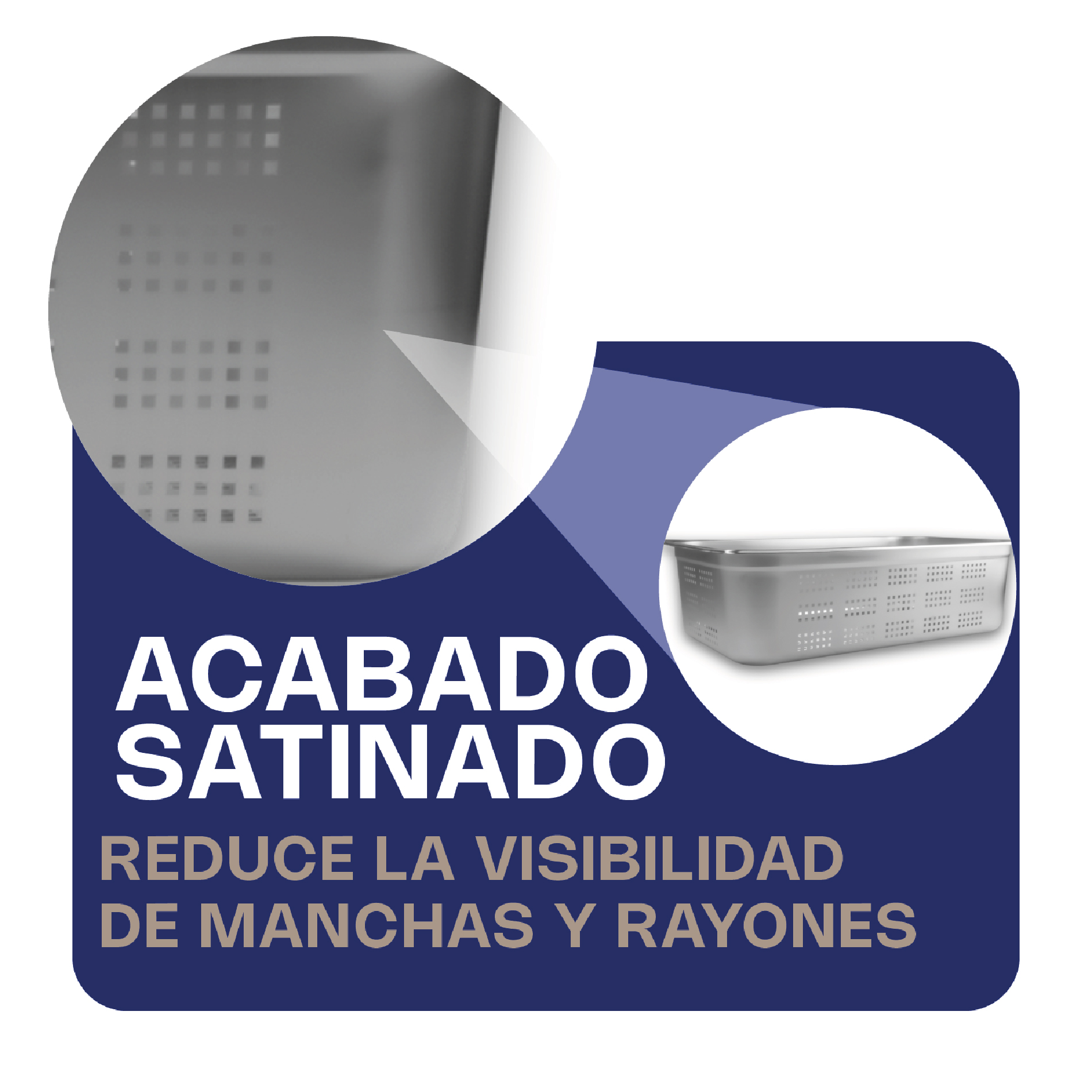 Inserto de Acero Inoxidable Perforado Entero 6"