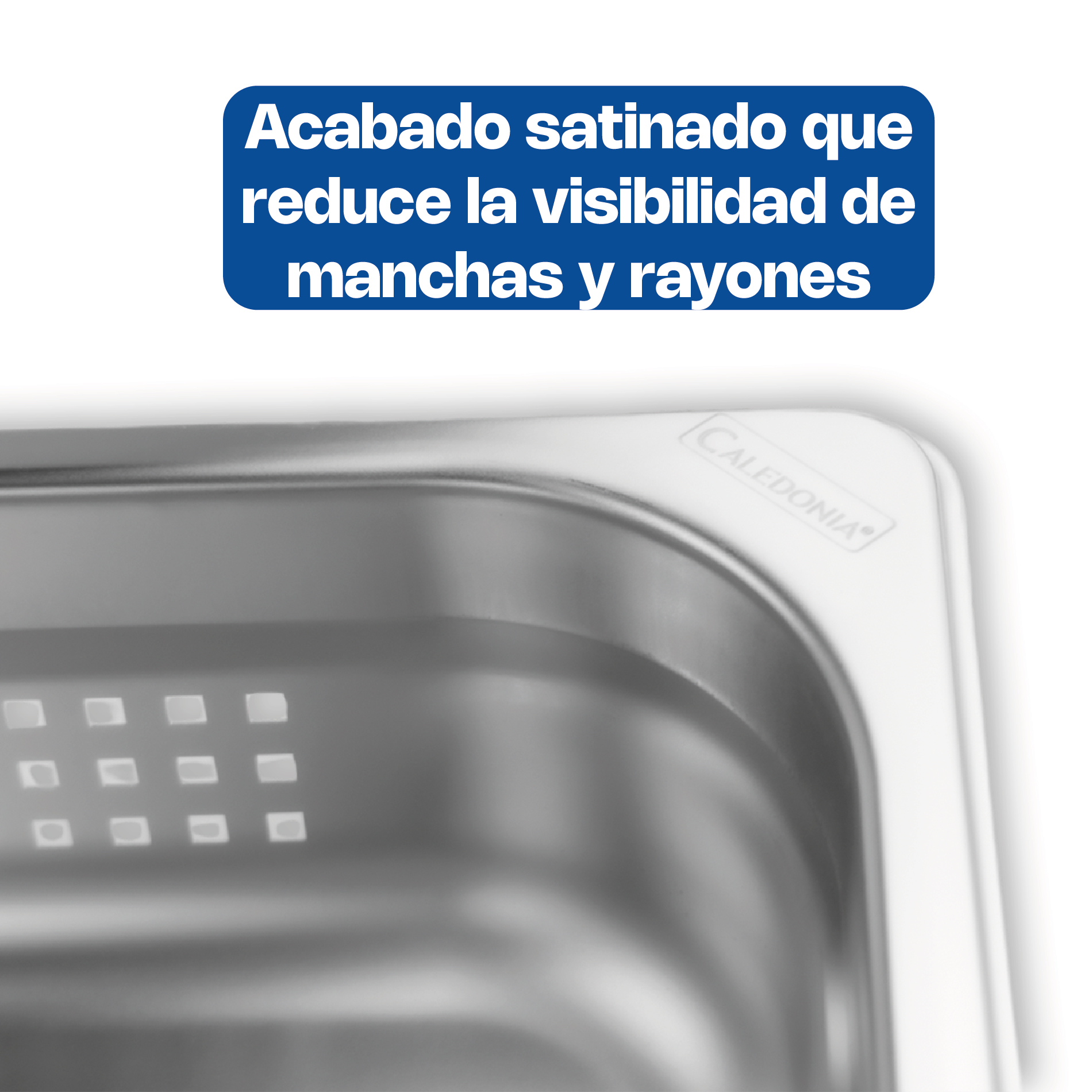 Inserto de Acero Inoxidable Perforado Medio 2.5"