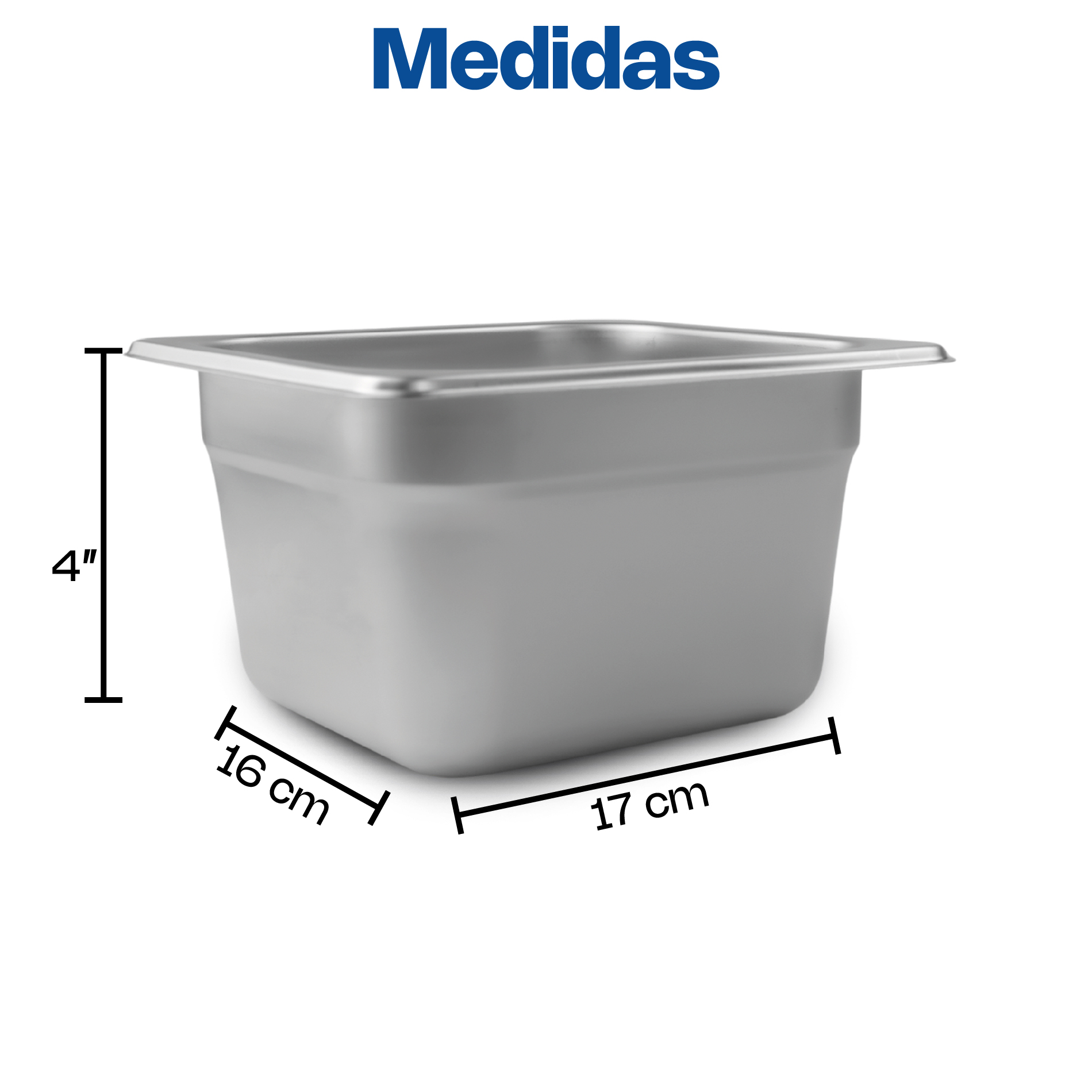 Inserto de Acero Inoxidable Sexto 4"