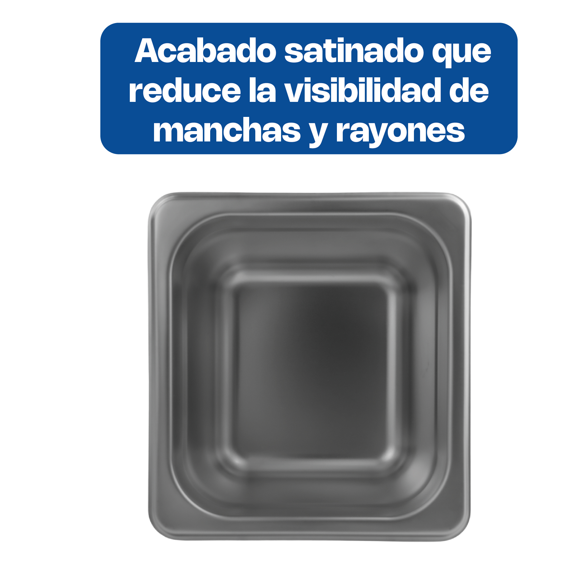 Inserto de Acero Inoxidable Sexto 4"