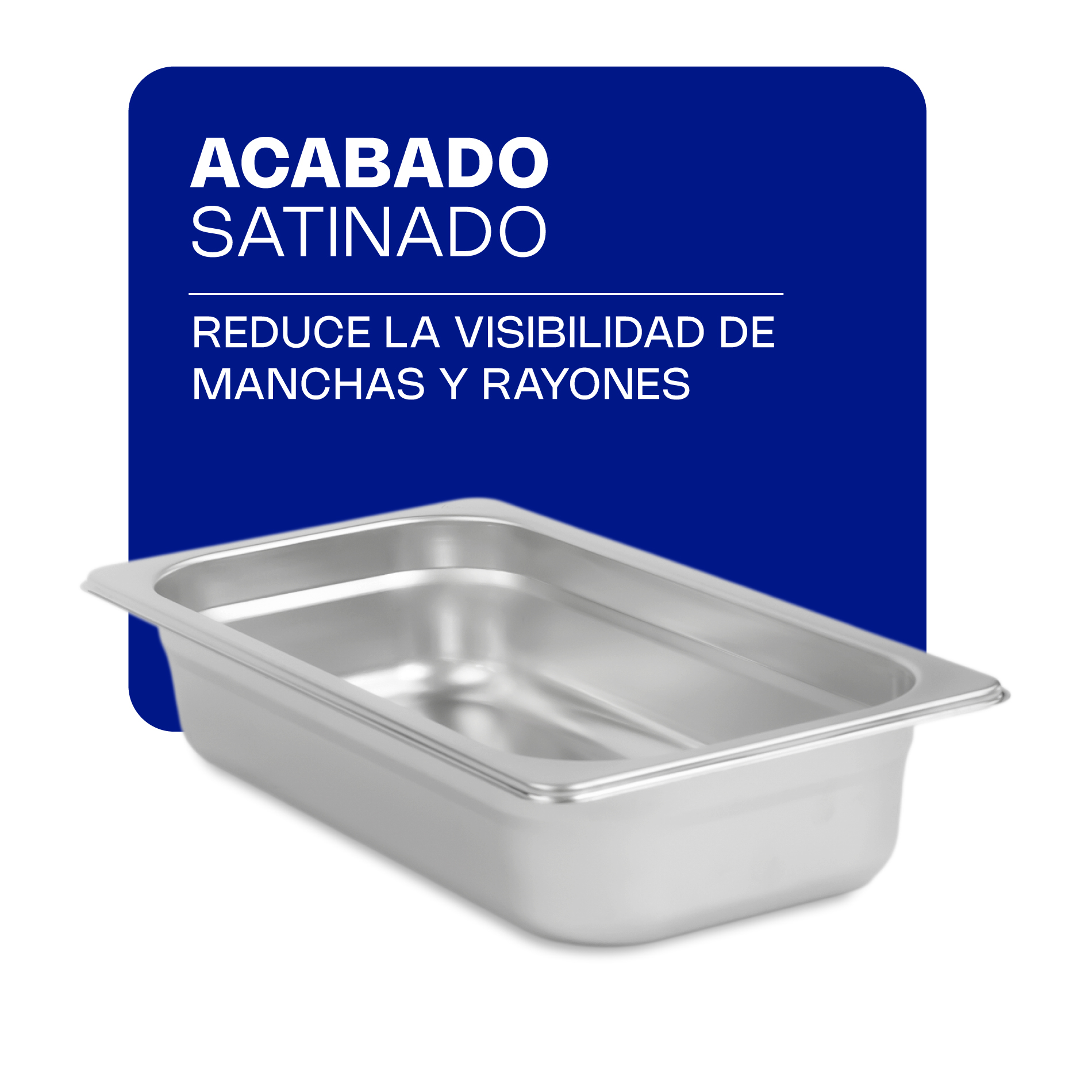 Inserto de Acero Inoxidable Tercio 2.5"