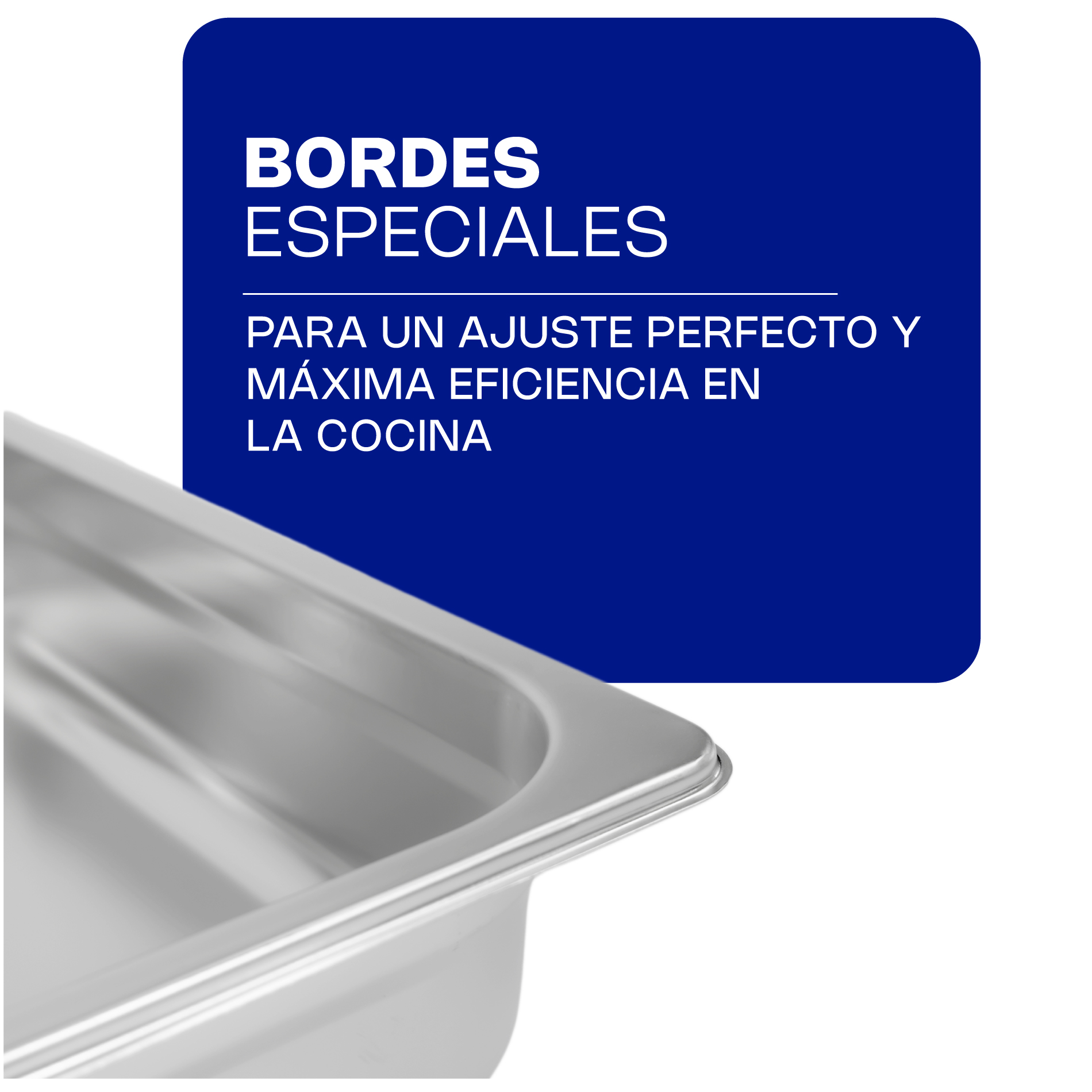 Inserto de Acero Inoxidable Tercio 2.5"