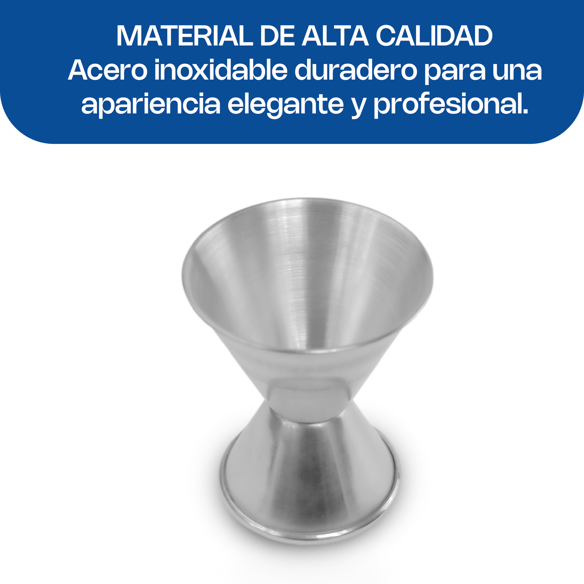 Medidor Doble para Bebidas 1 y 2 oz