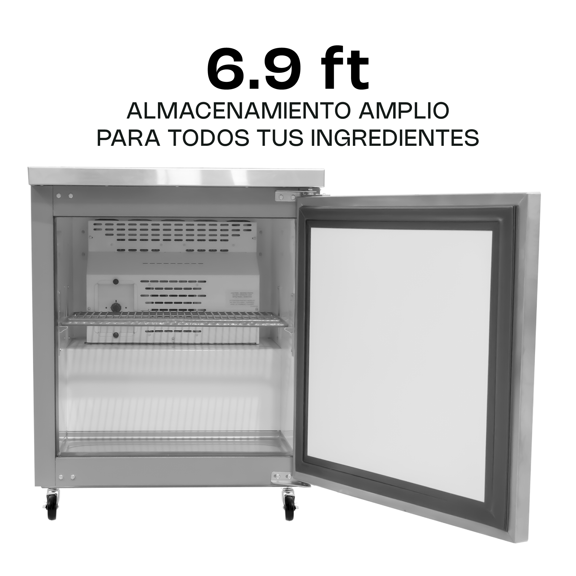 Mesa Refrigerada Bajo Barra 6.9 Pies