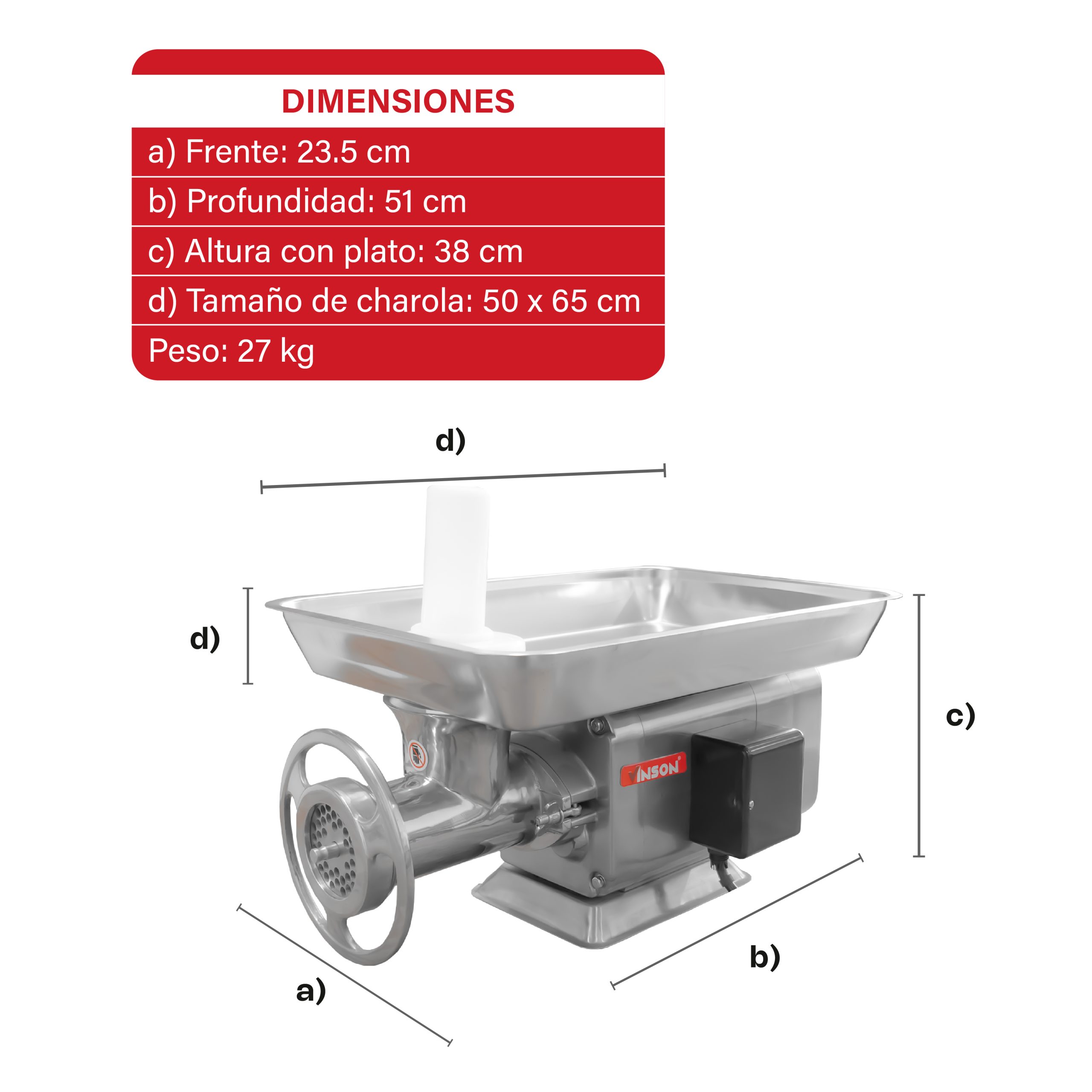 Molino de Carne 2 HP
