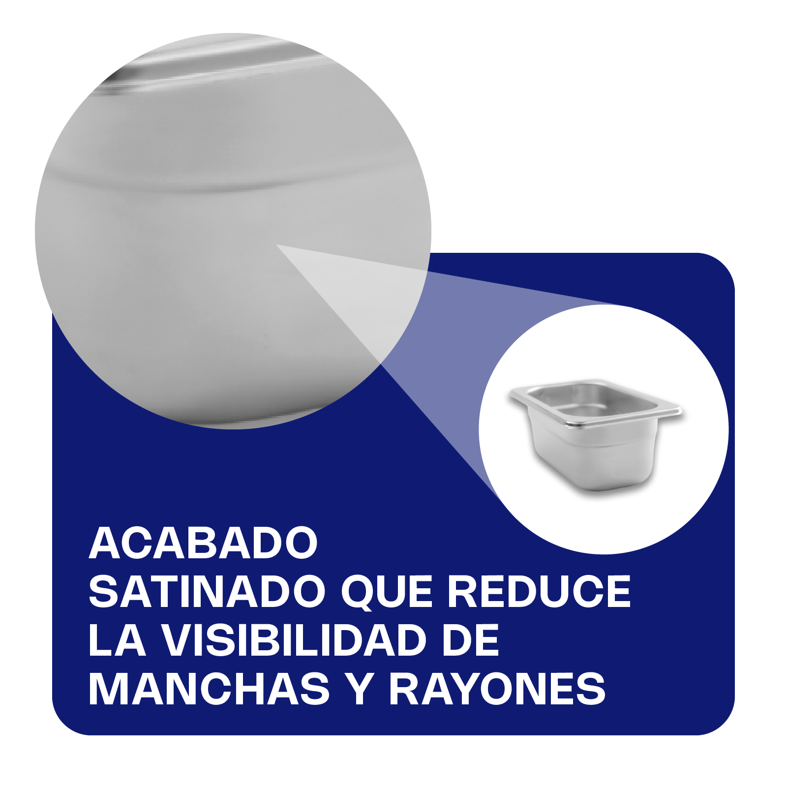 Inserto de Acero Inoxidable Noveno 2.5"