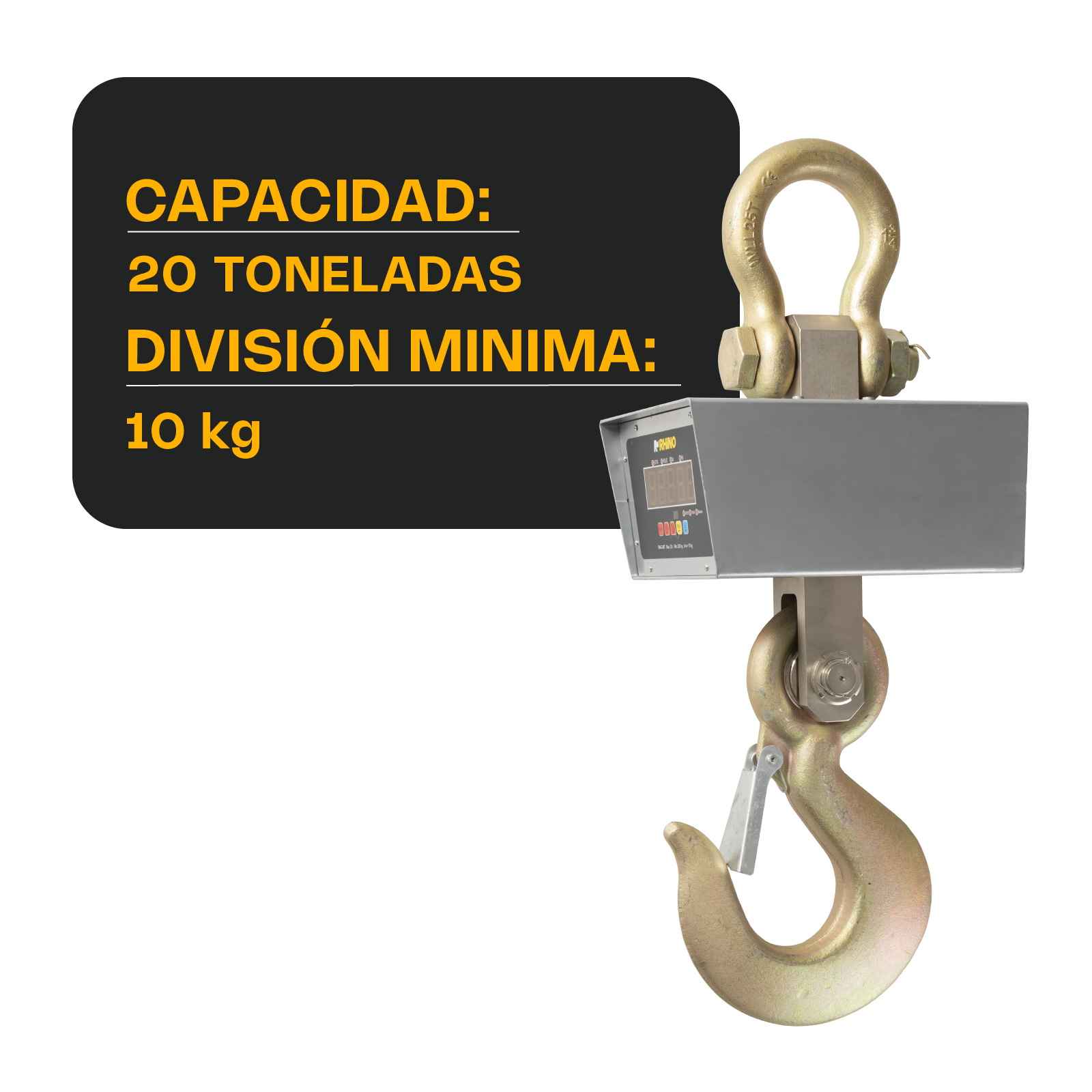 Báscula Electrónica Colgante 20,000 kg