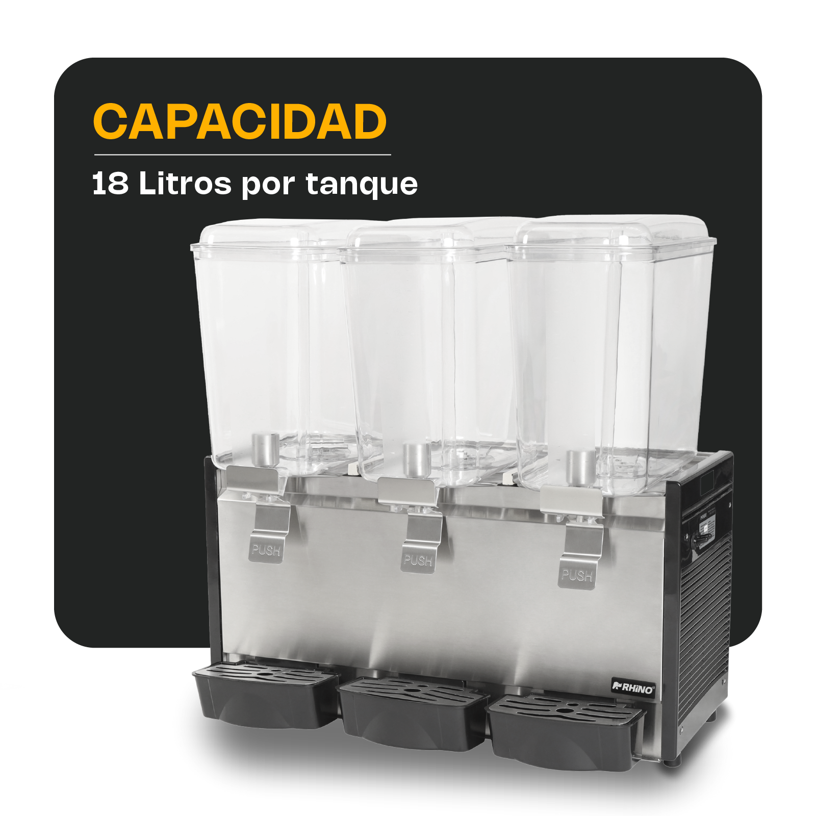 Dispensador de Bebidas Frías 3 Tanques