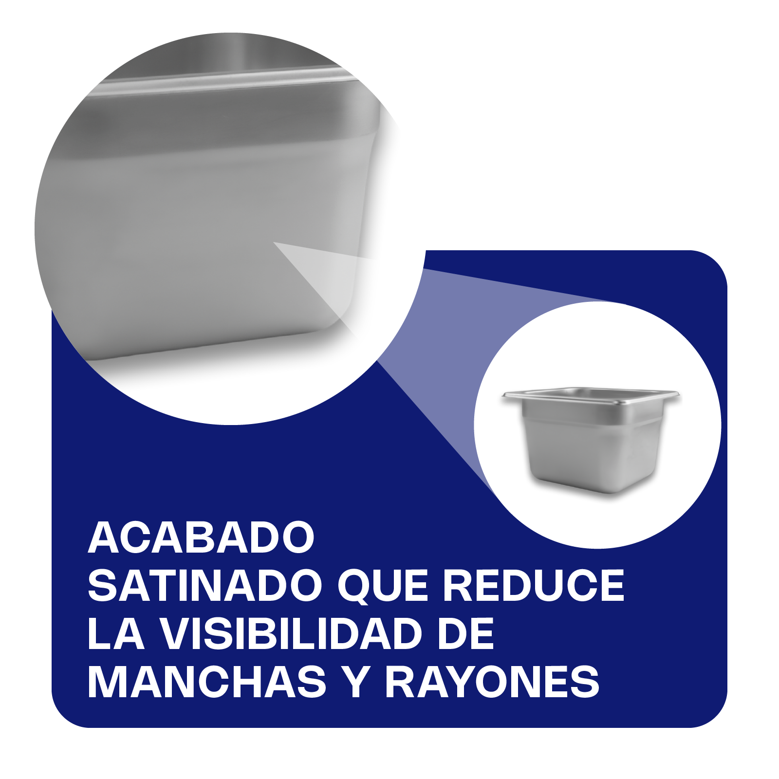 Inserto de Acero Inoxidable Medio 6"