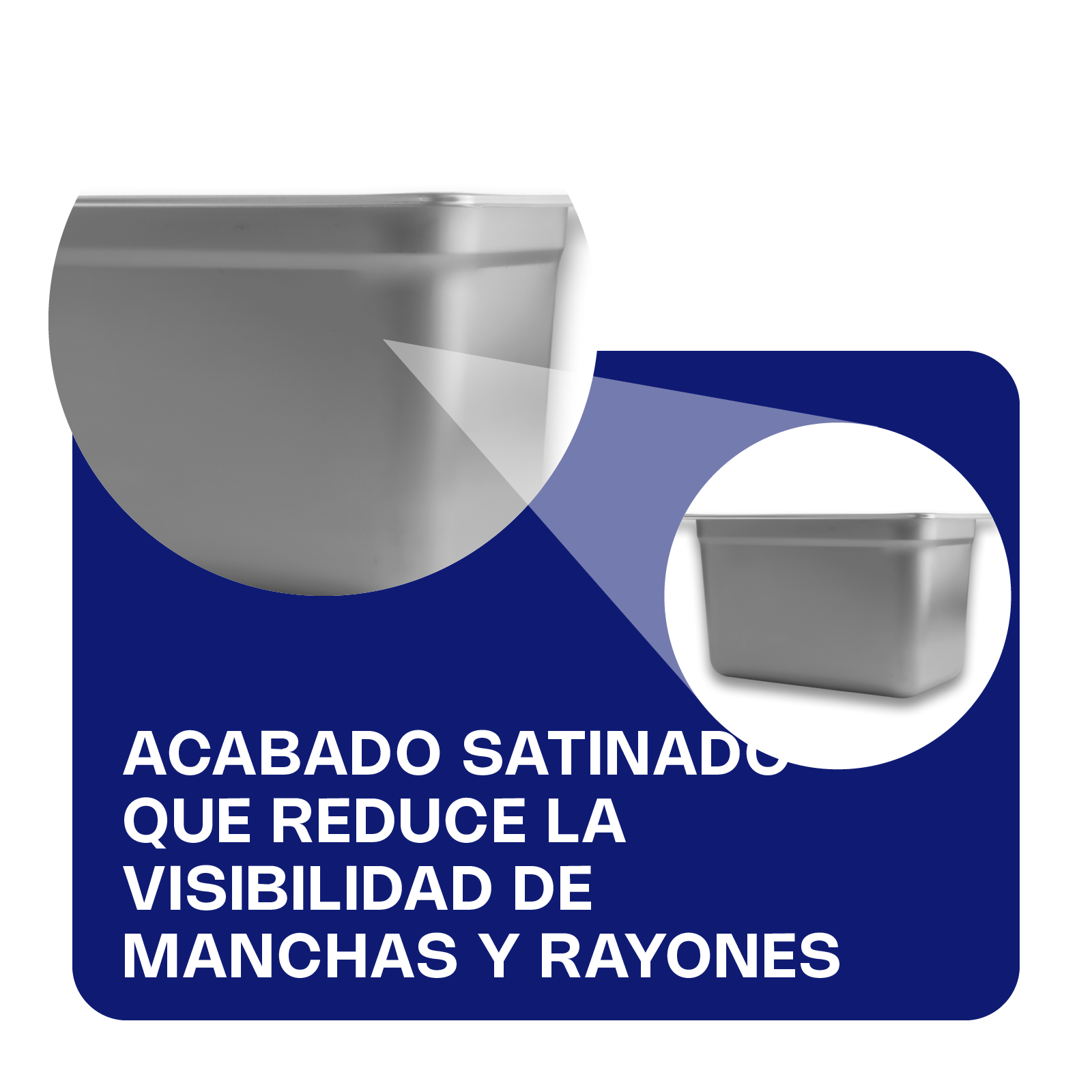 Inserto de Acero Inoxidable Cuarto 6"