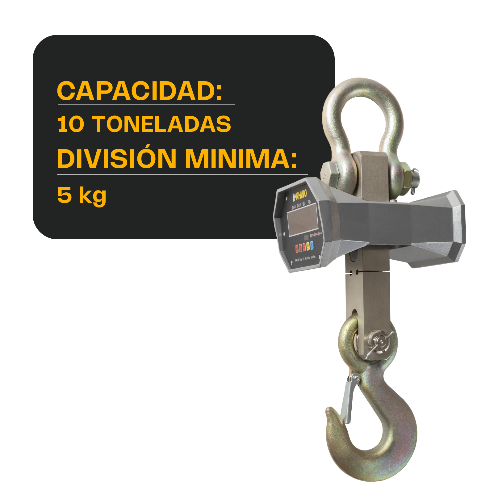 Báscula Electrónica Colgante 10,000 kg