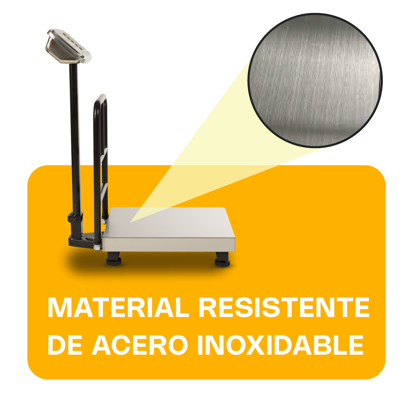 Báscula de Plataforma Inoxidable Plegable 200 kg