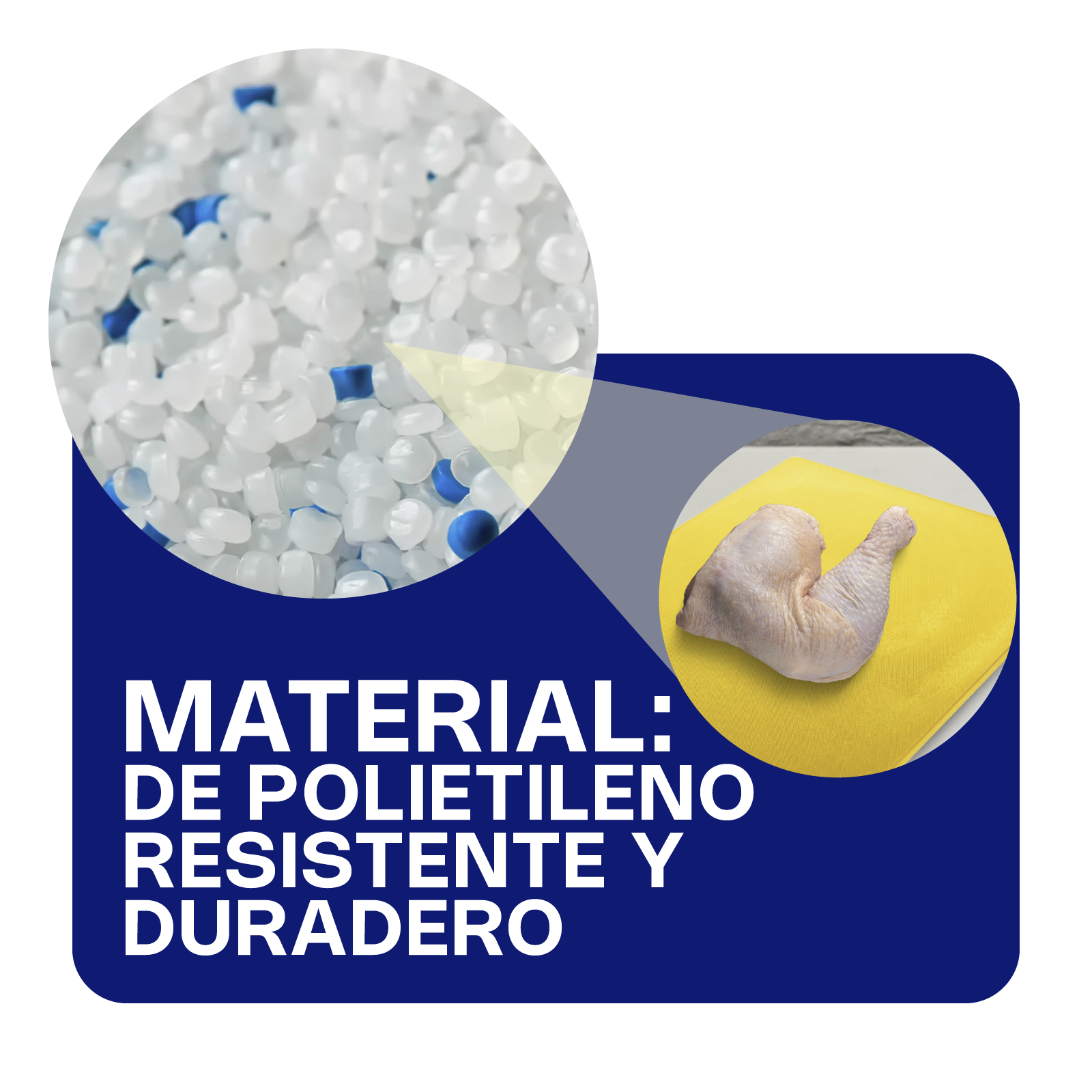 Tabla para Cortar Color Amarillo 38 x 51 x 1.2 cm