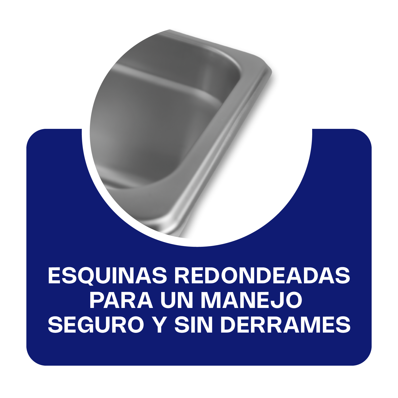 Inserto de Acero Inoxidable Medio 6"