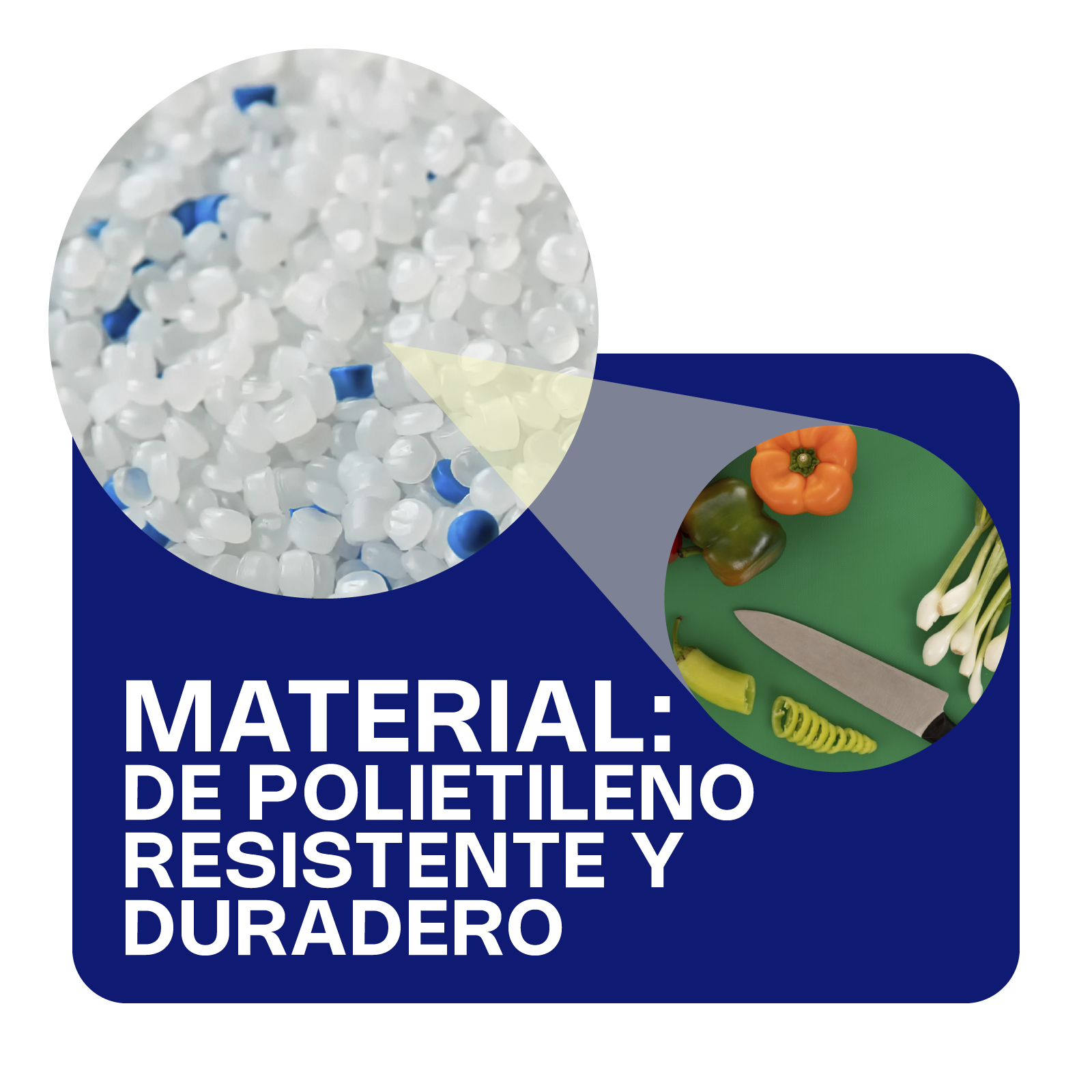 Tabla para Cortar Color Verde 30 x 45 x 1.2 cm