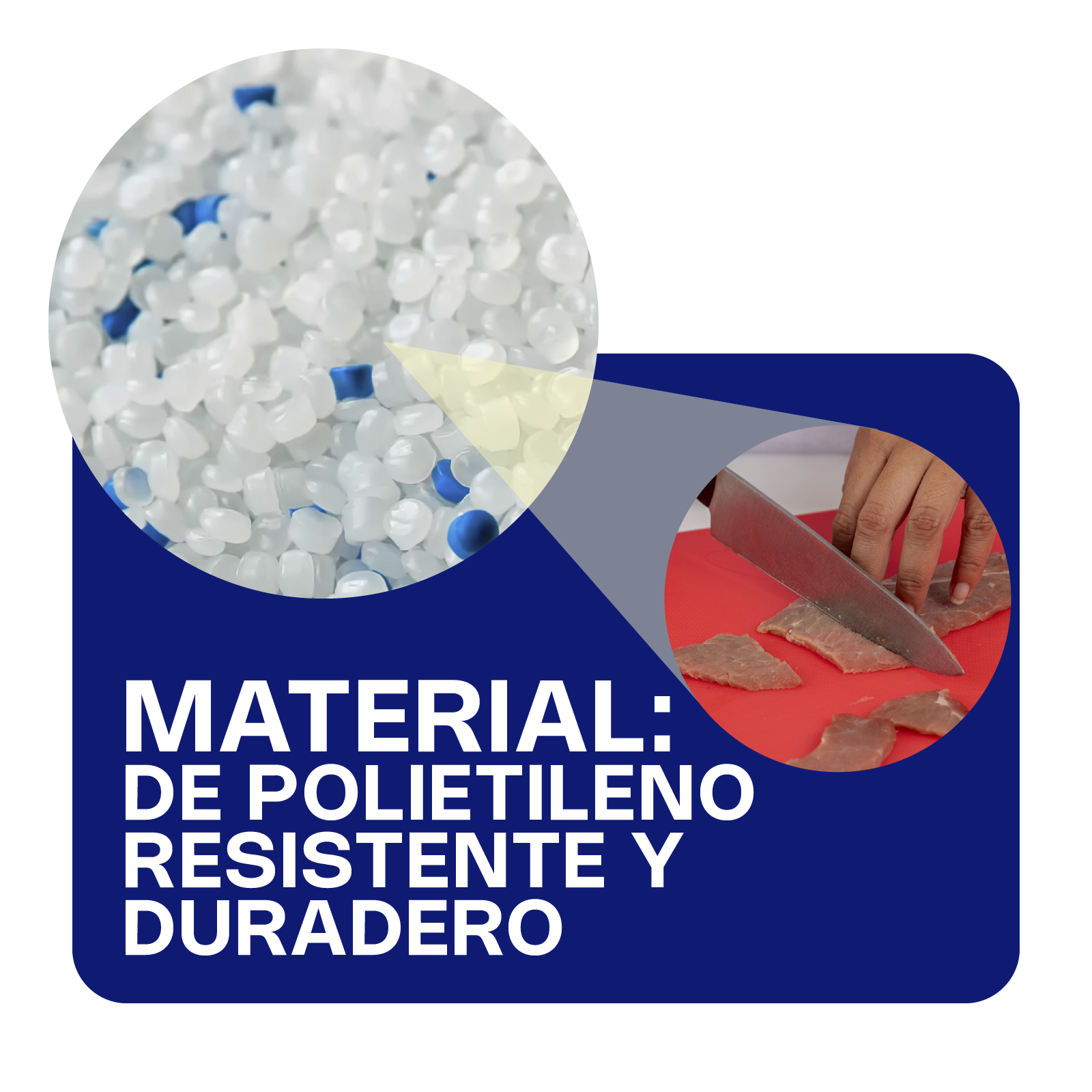 Tabla para Cortar Color Rojo 46 x 61 x 1.2 cm