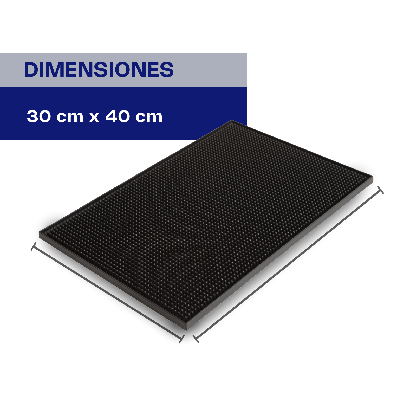 Tapete Antiderrames para Barra 30.7 x 45.5 x 1.5 cm