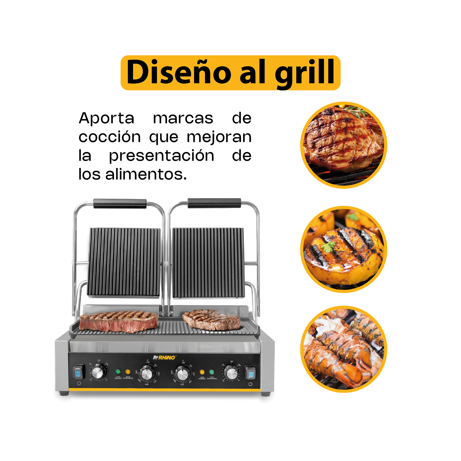 Plancha Panini 3,600 W