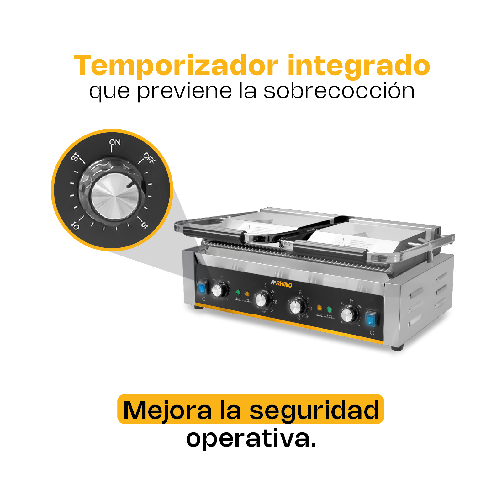 Plancha Panini 3,600 W