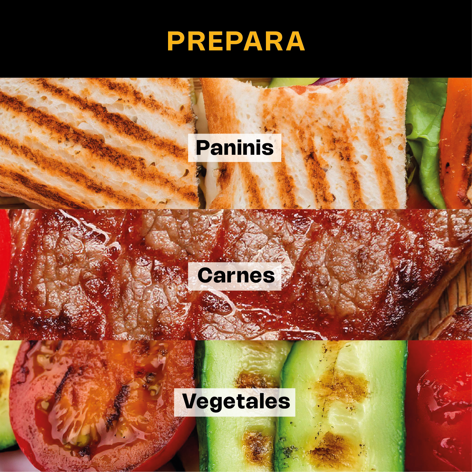 Plancha Panini 3,600 W