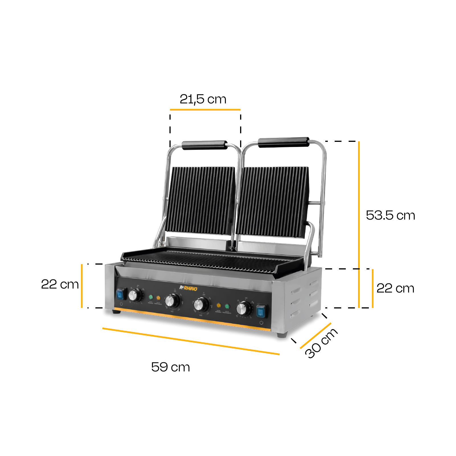 Plancha Panini 3,600 W
