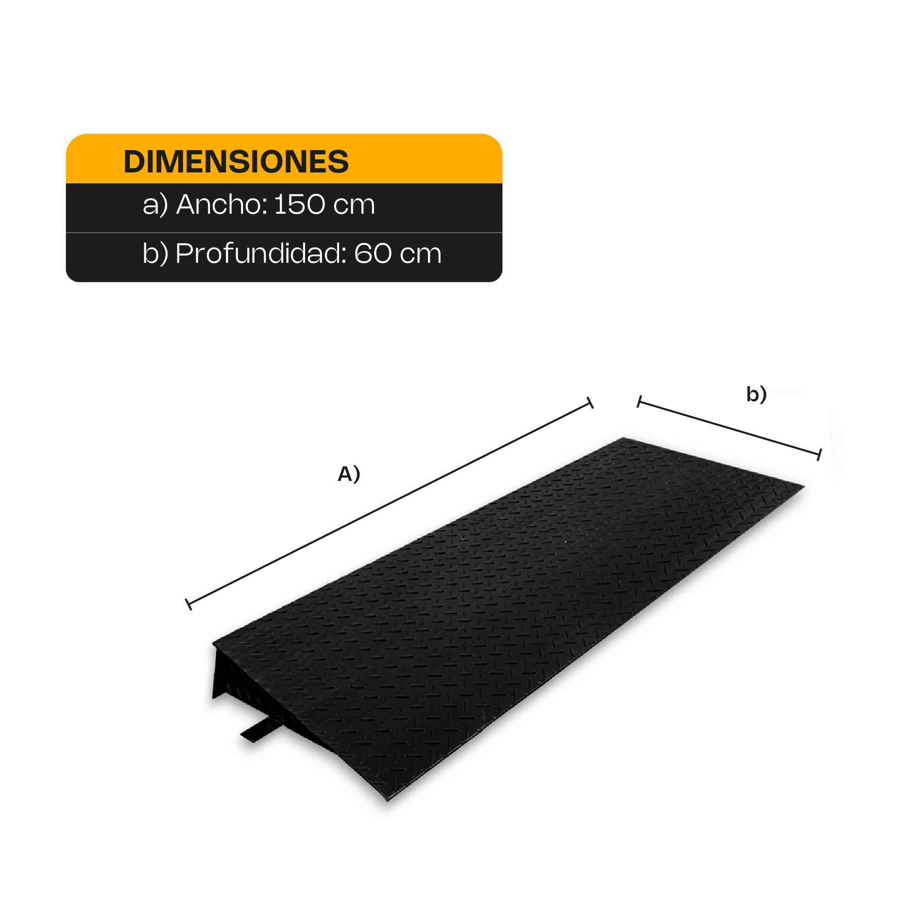 Rampa para Plataforma de Bajo Perfil 60 x 150 cm